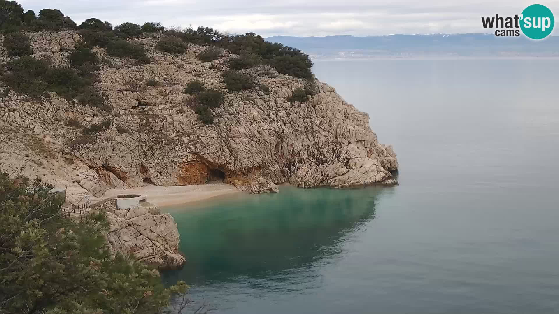 Webcam Bersezio spiaggia – Draga di Moschiena – Croazia