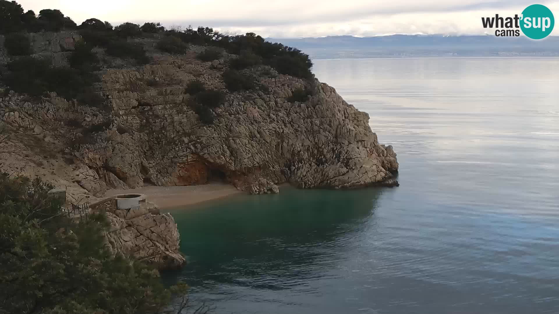 Webcam Brseč Strand – Mošćenička Draga – Kroatien