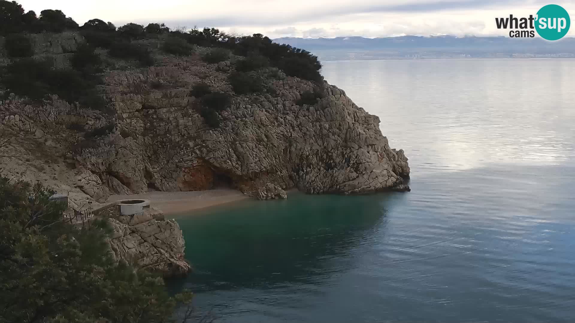 Webcam Brseč beach – Mošćenička Draga – Croatia