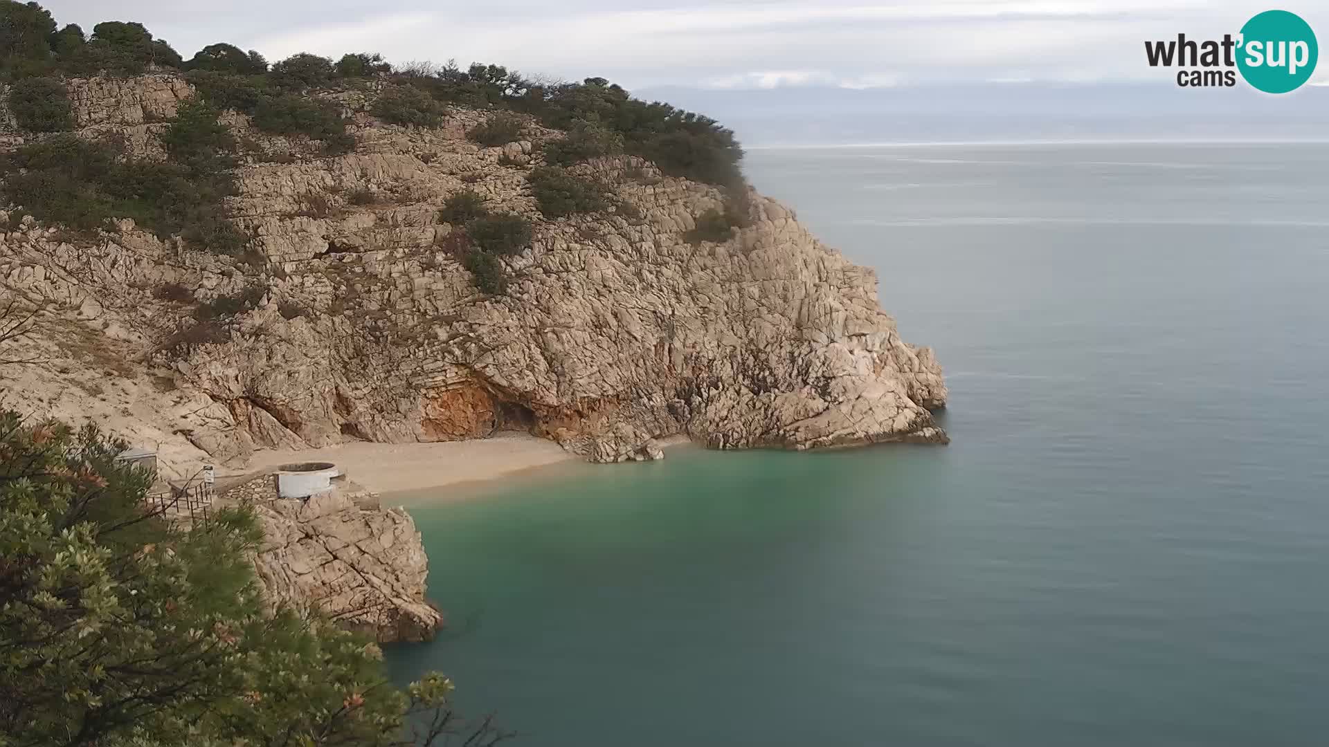Webcam Brseč beach – Mošćenička Draga – Croatia