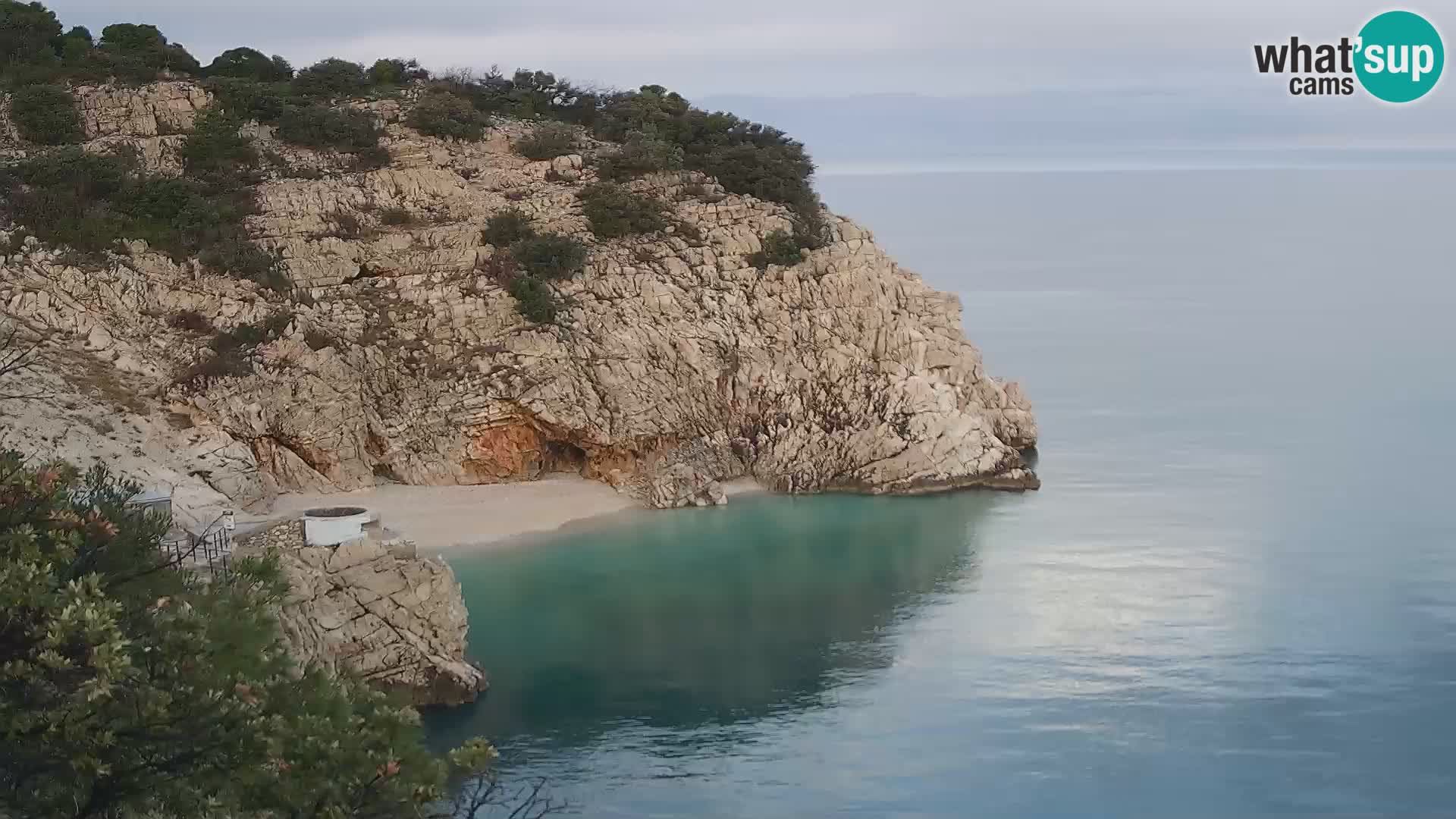 Webcam Brseč Strand – Mošćenička Draga – Kroatien