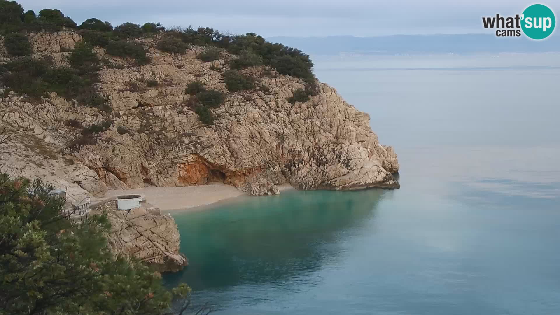 Webcam Brseč Strand – Mošćenička Draga – Kroatien
