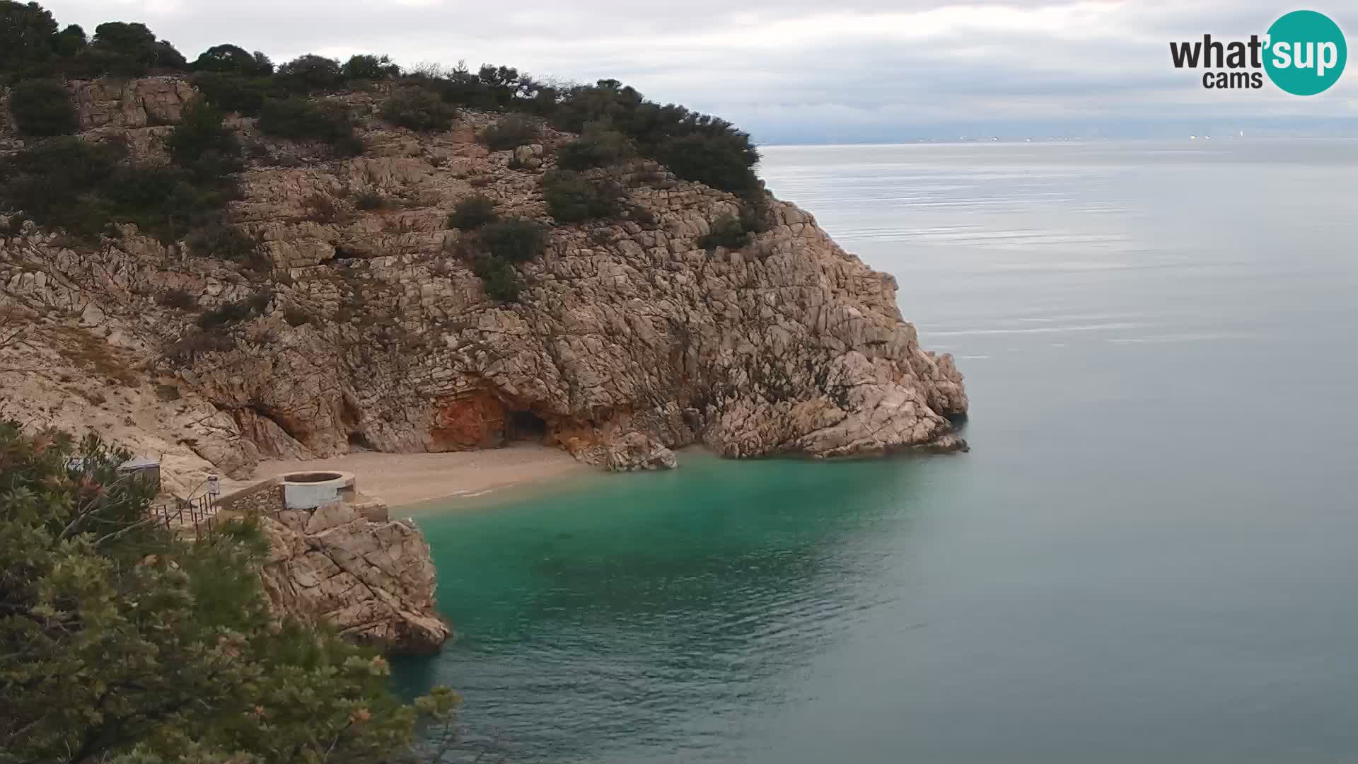 Webcam Brseč Strand – Mošćenička Draga – Kroatien