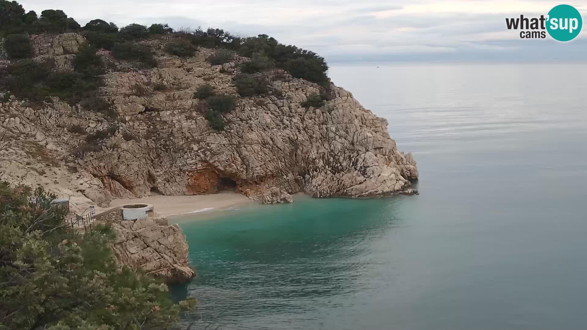 Webcam Bersezio spiaggia – Draga di Moschiena – Croazia