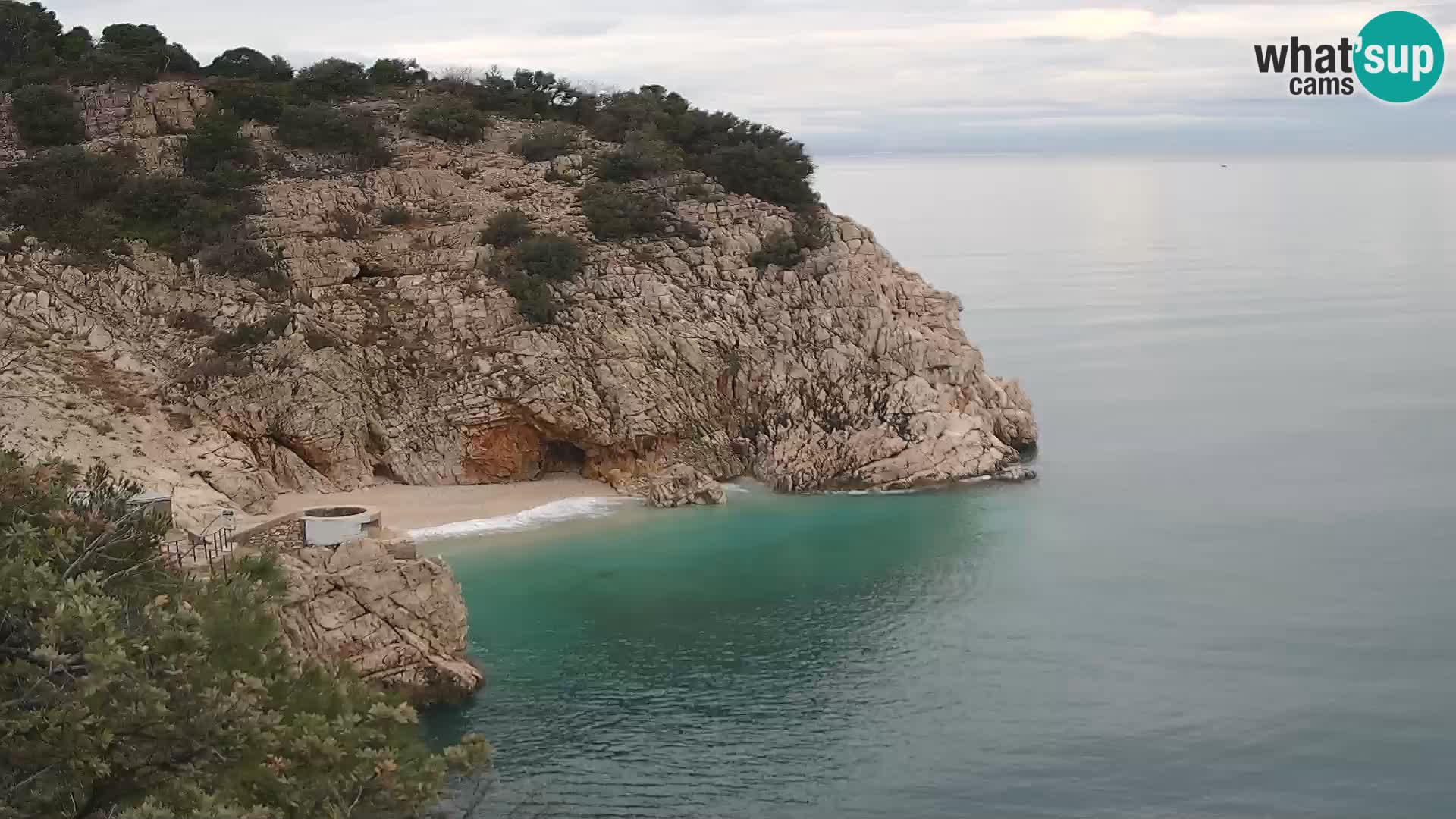 Webcam Bersezio spiaggia – Draga di Moschiena – Croazia