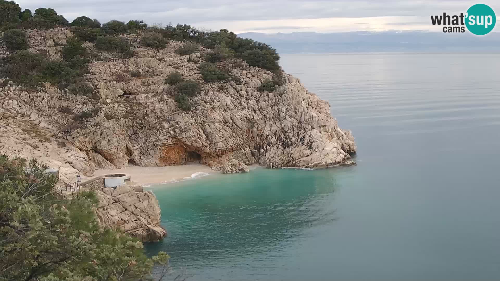 Webcam Brseč Strand – Mošćenička Draga – Kroatien