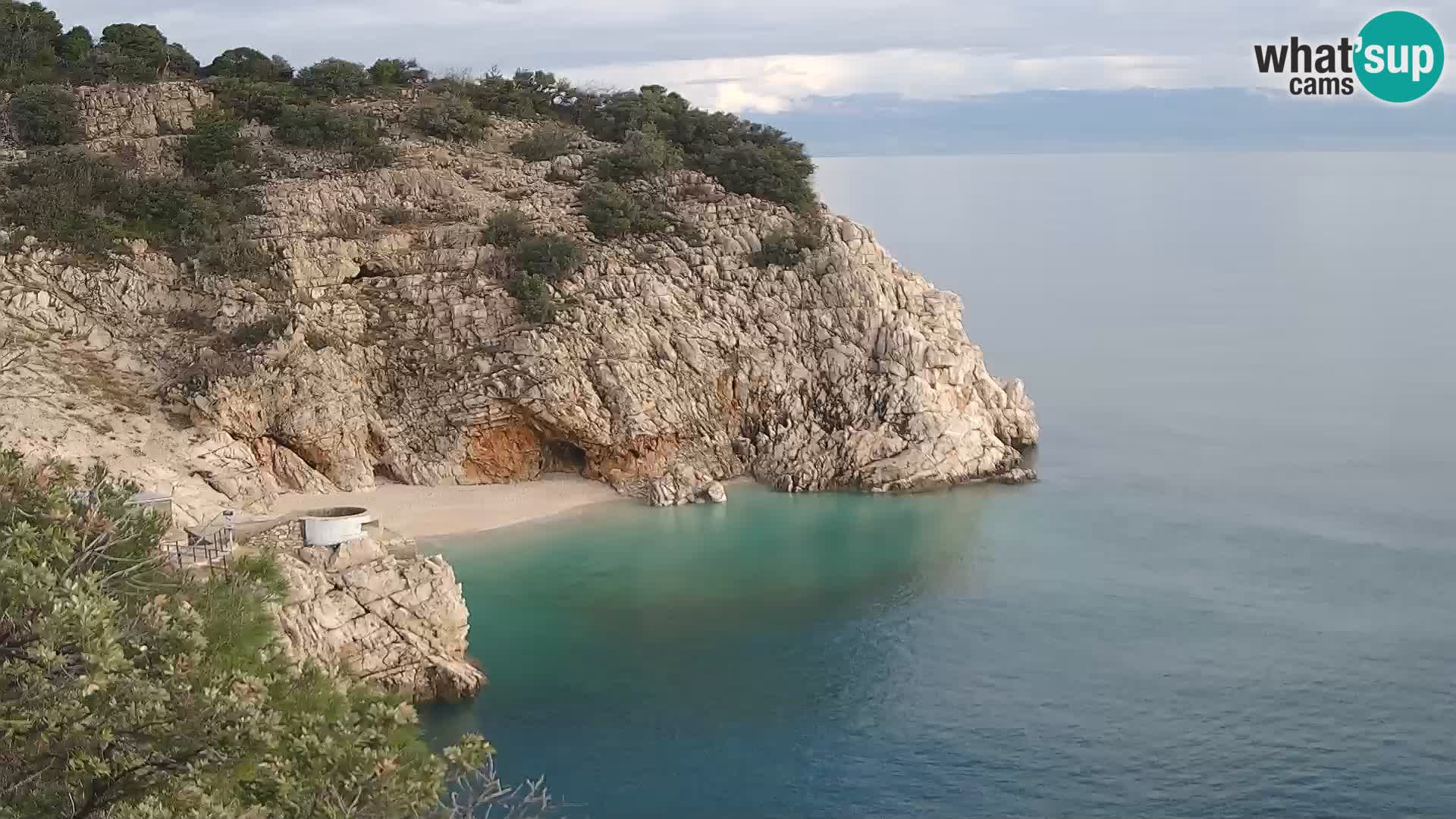 Webcam Bersezio spiaggia – Draga di Moschiena – Croazia