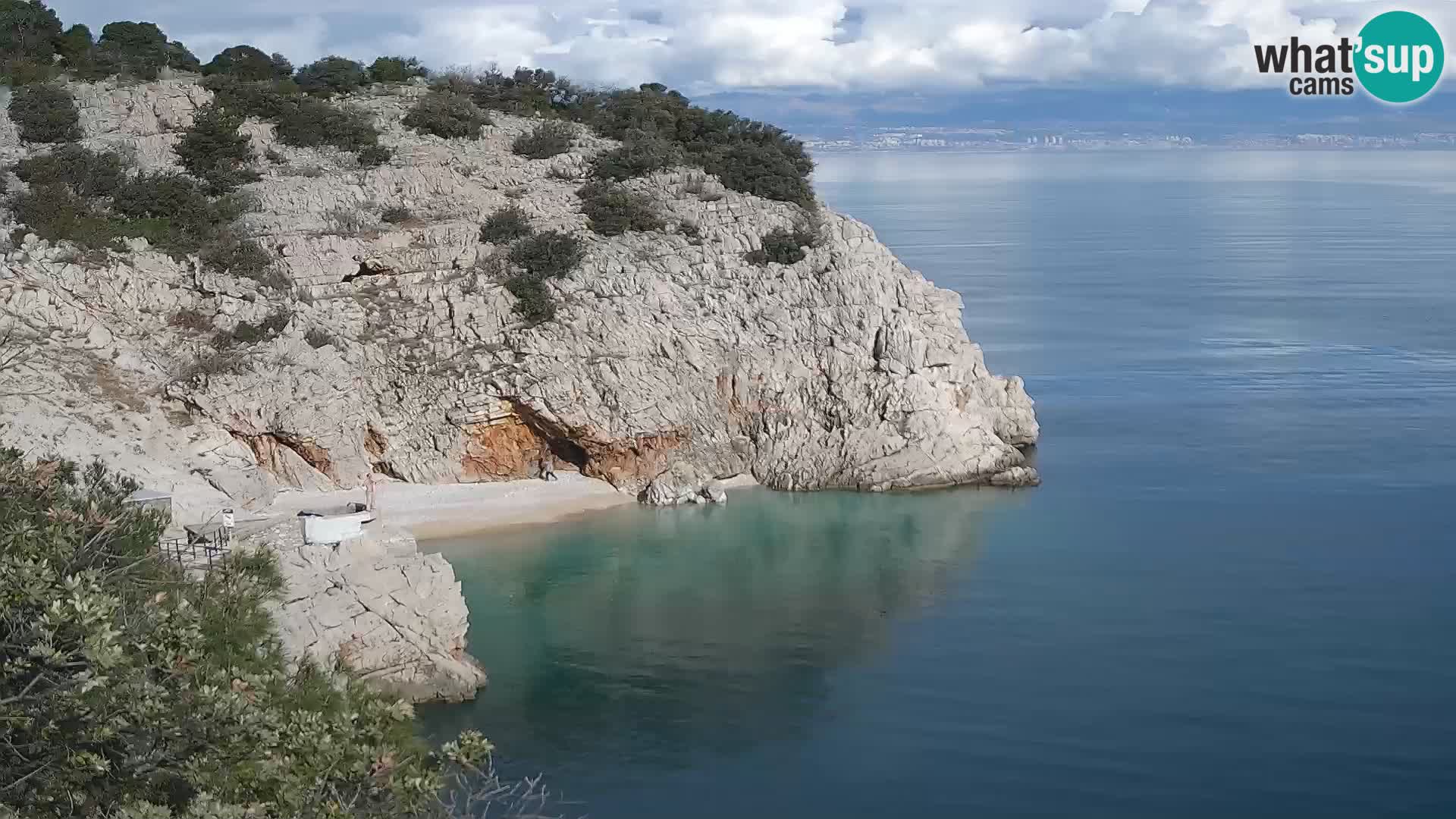 Web kamera plaže Brseč – Mošćenička Draga – Hrvatska