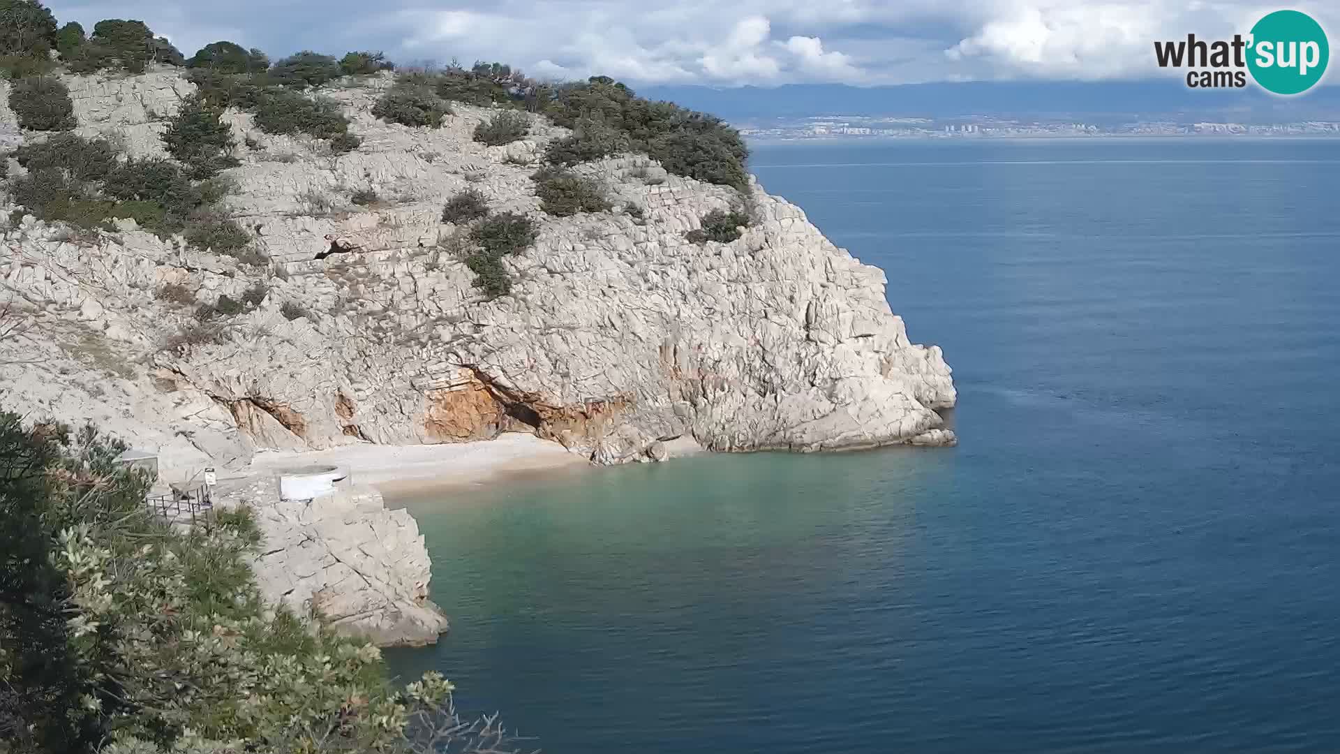 Webcam Brseč beach – Mošćenička Draga – Croatia