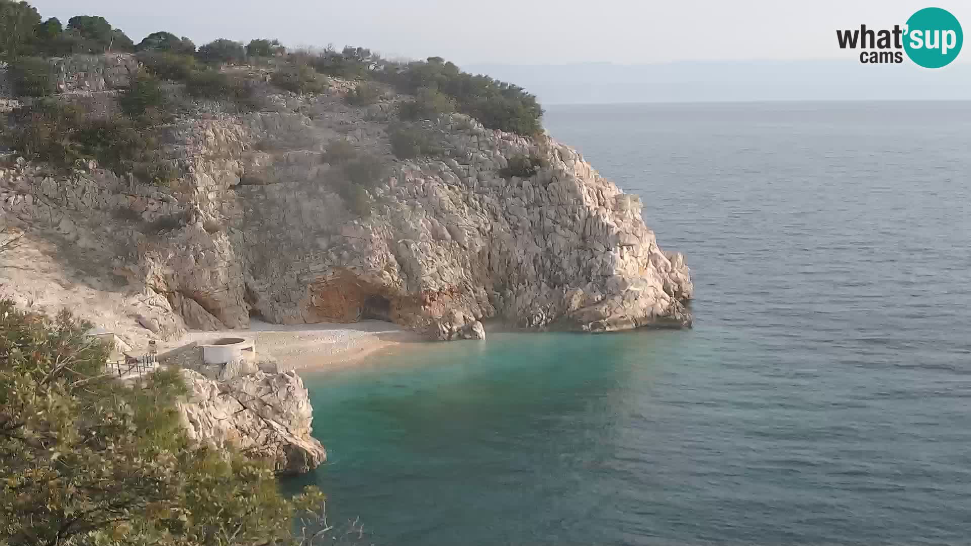 Web kamera plaže Brseč – Mošćenička Draga – Hrvatska