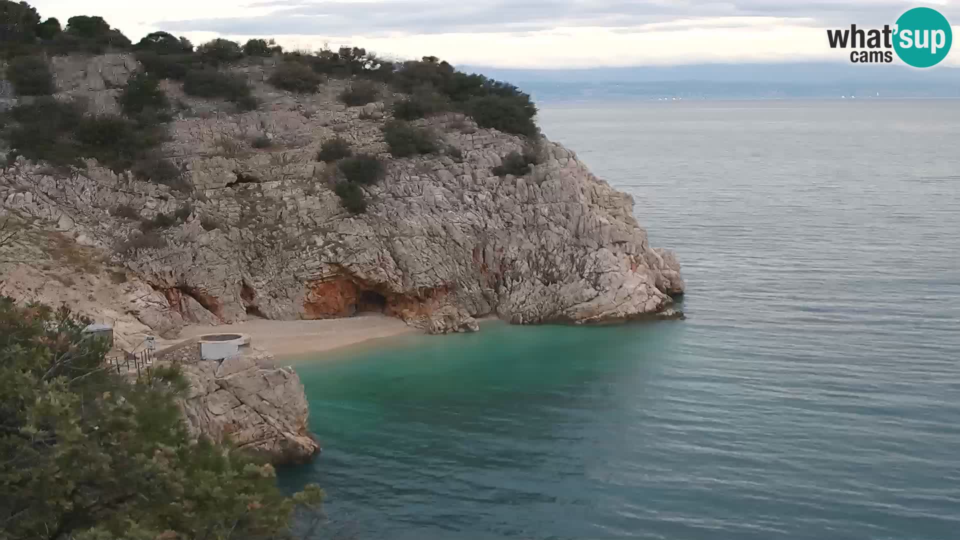 Webcam Brseč beach – Mošćenička Draga – Croatia