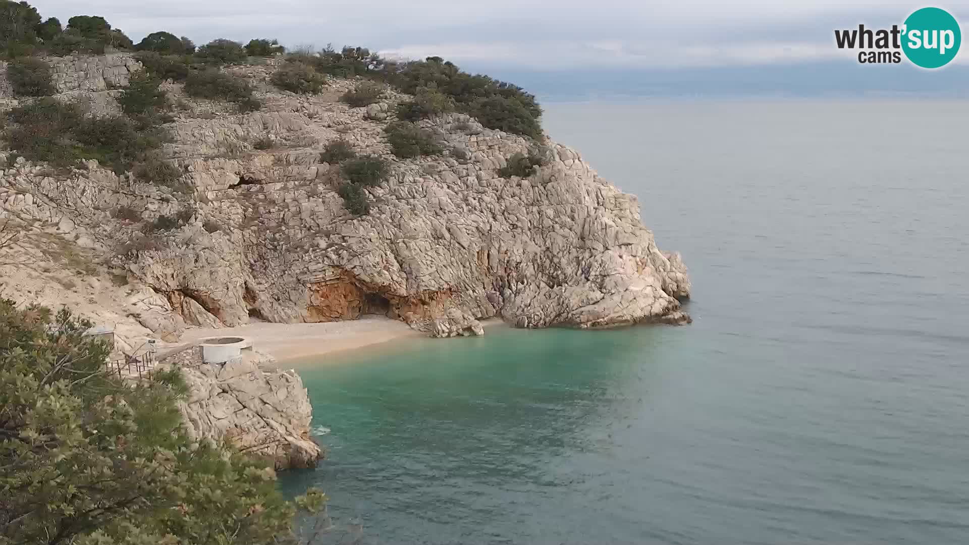 Webcam Brseč Strand – Mošćenička Draga – Kroatien