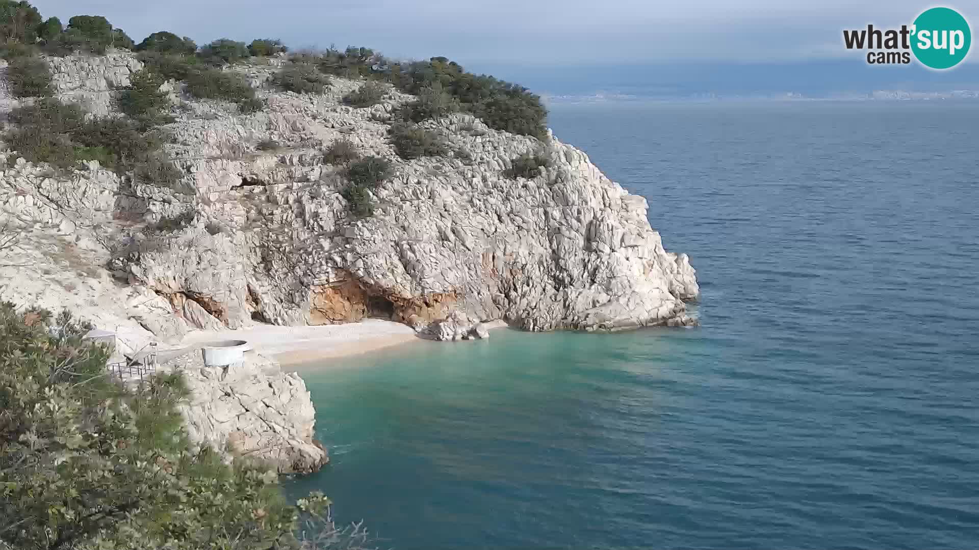 Cámara web de la playa de Brseč en Mošćenička Draga, Croacia