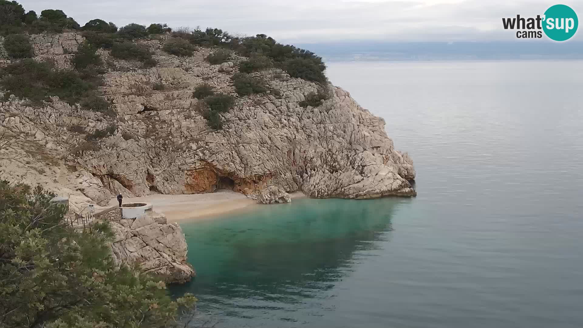 Webcam Bersezio spiaggia – Draga di Moschiena – Croazia
