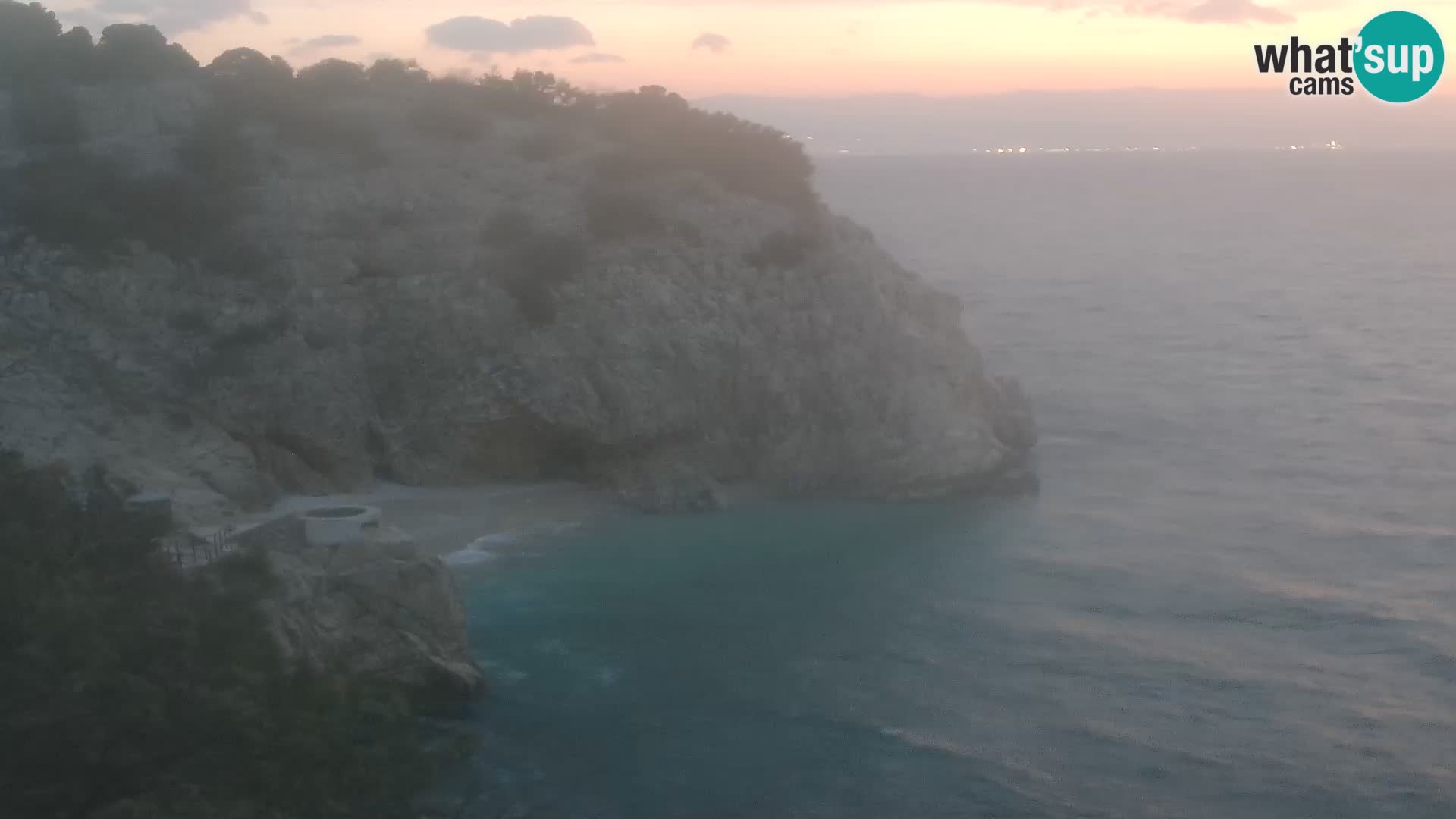 Spletna kamera Brseč plaža – Mošćenička Draga – Hrvaška