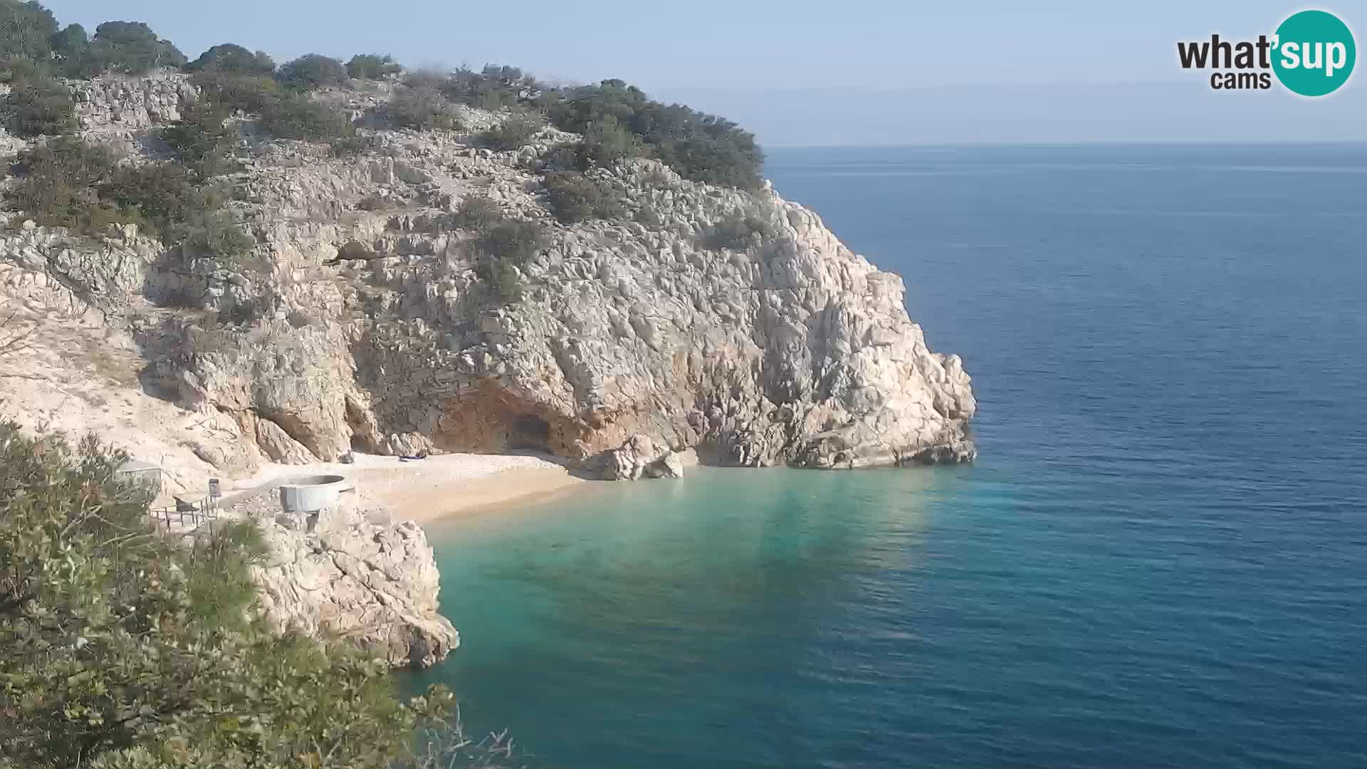 Webcam Bersezio spiaggia – Draga di Moschiena – Croazia