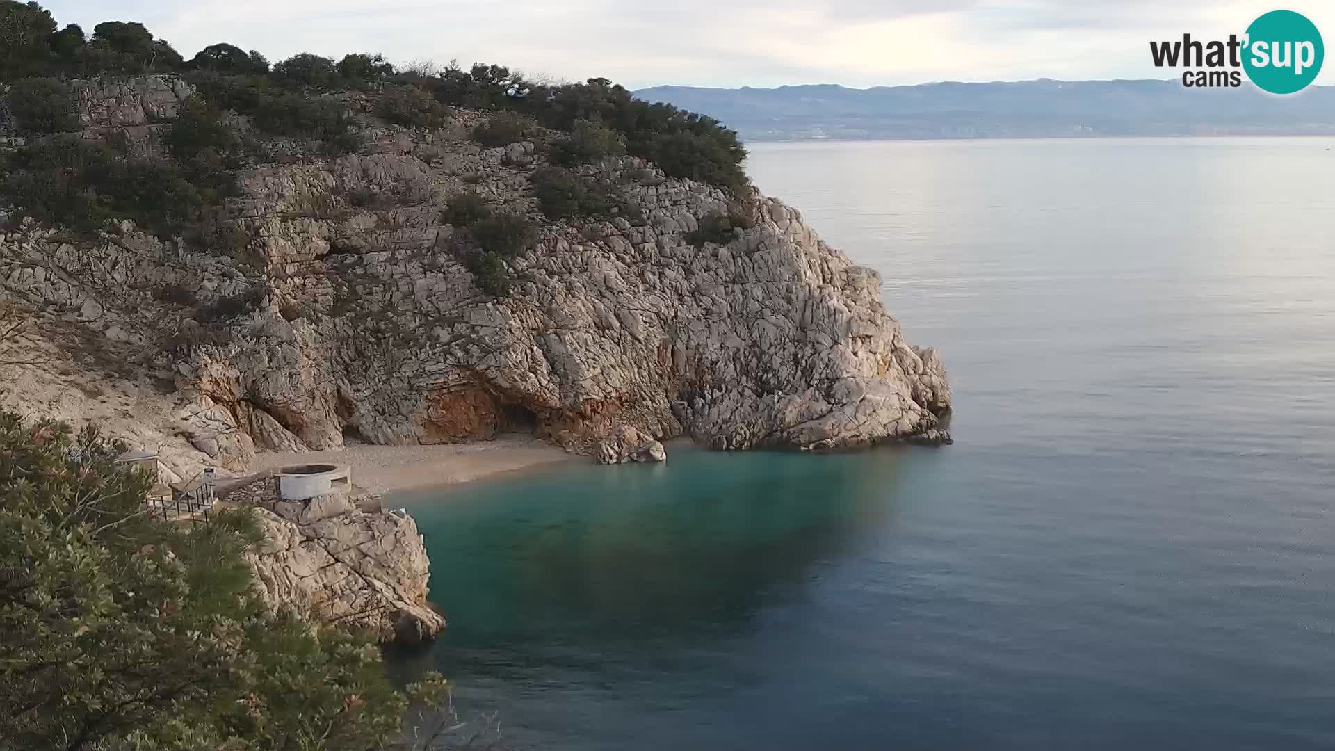 Web kamera plaže Brseč – Mošćenička Draga – Hrvatska