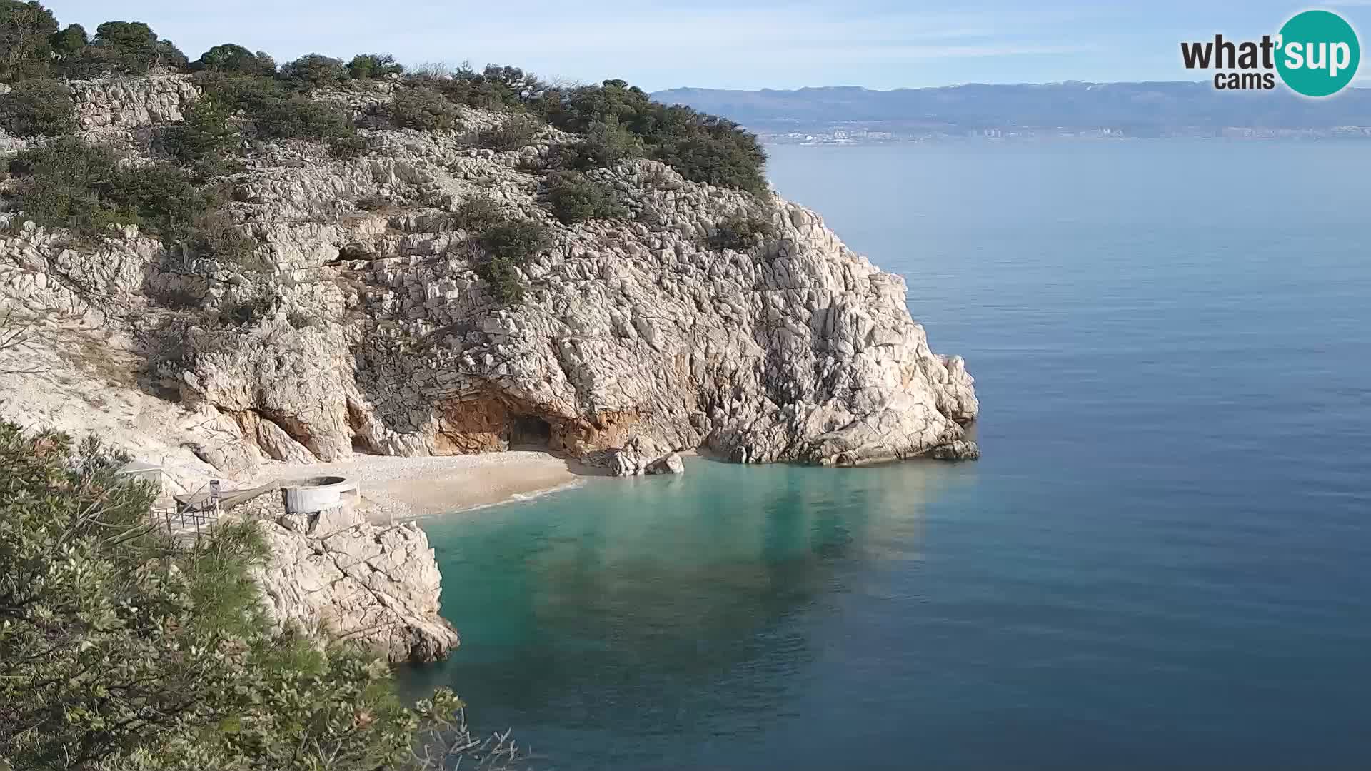 Web kamera plaže Brseč – Mošćenička Draga – Hrvatska