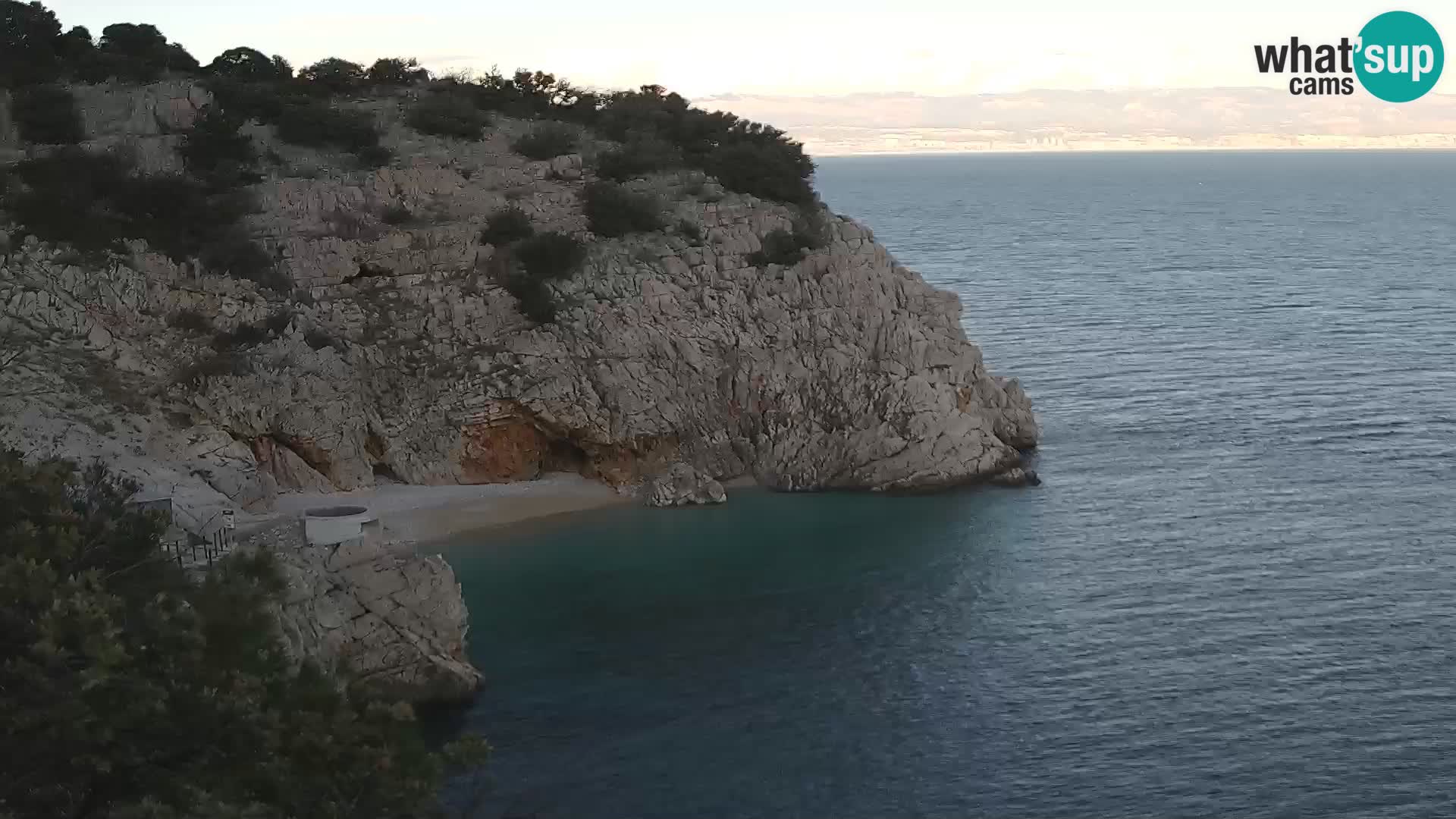 Cámara web de la playa de Brseč en Mošćenička Draga, Croacia