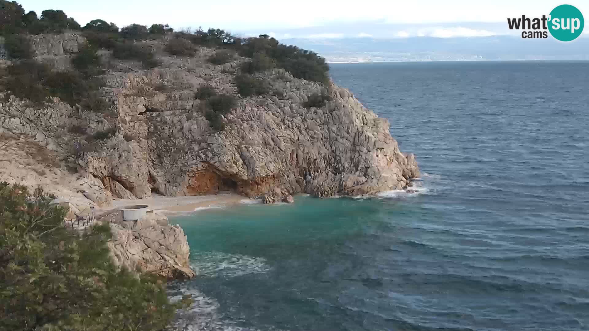 Web kamera plaže Brseč – Mošćenička Draga – Hrvatska