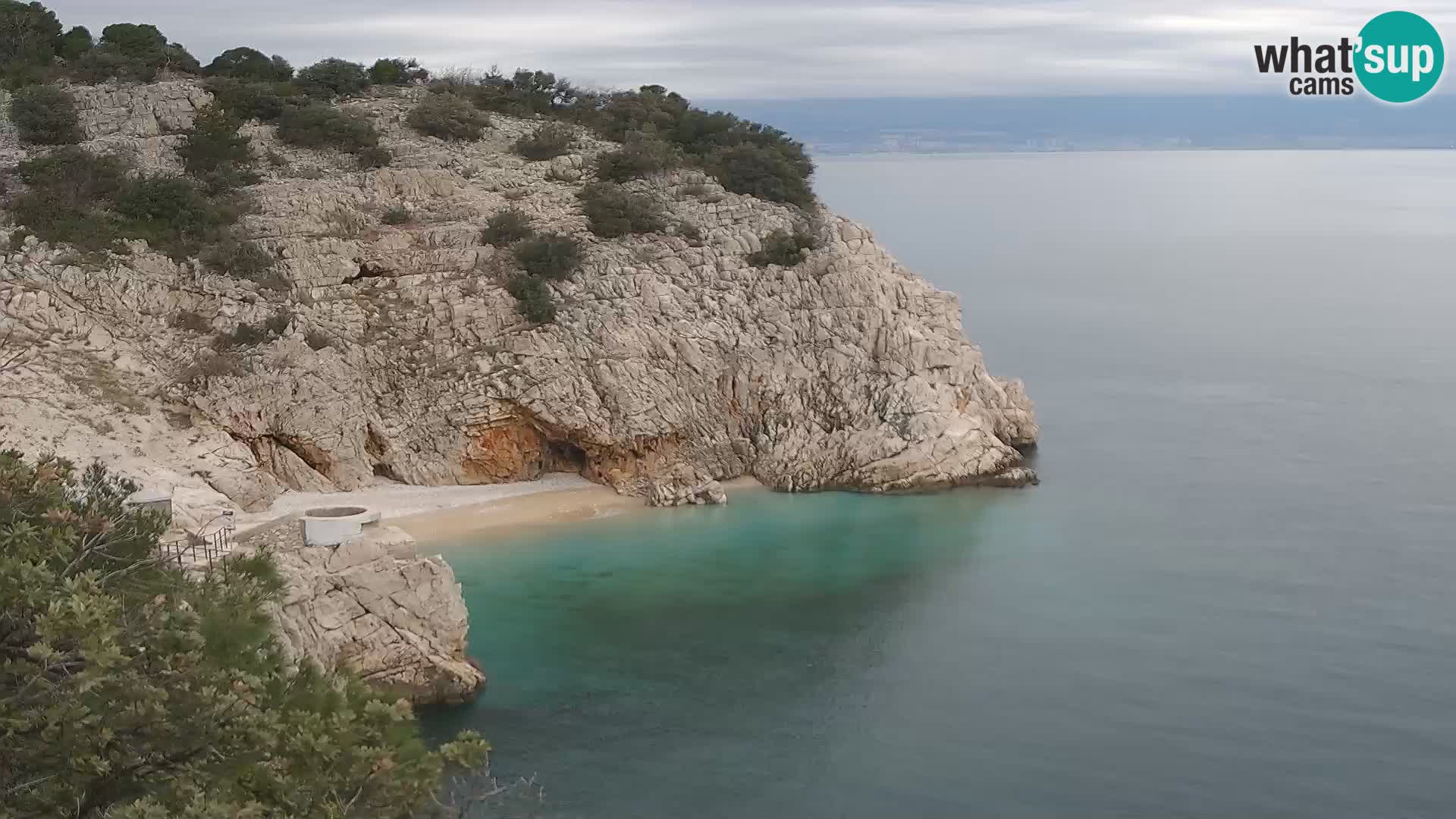 Webcam Brseč beach – Mošćenička Draga – Croatia