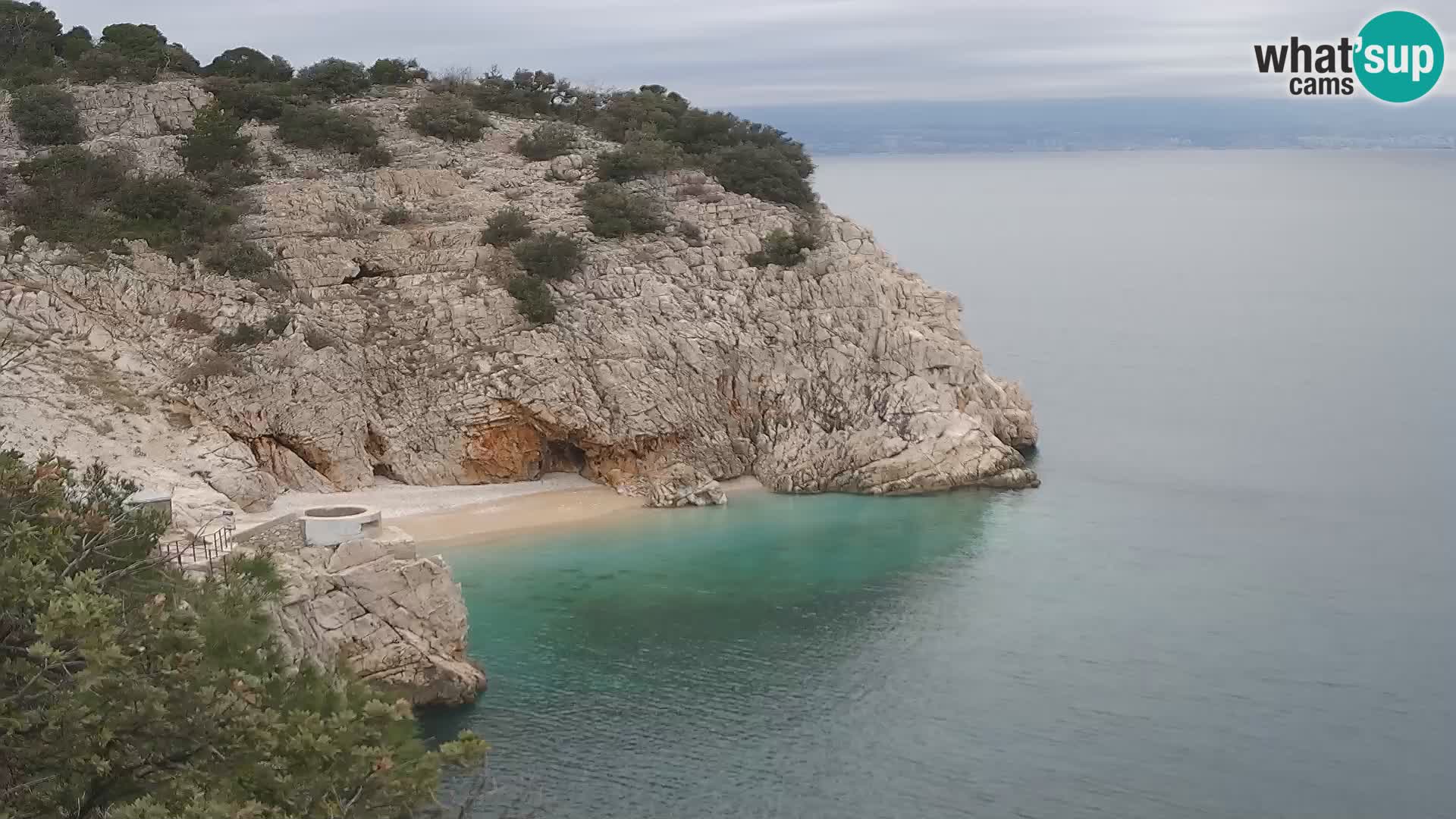 Webcam Brseč beach – Mošćenička Draga – Croatia