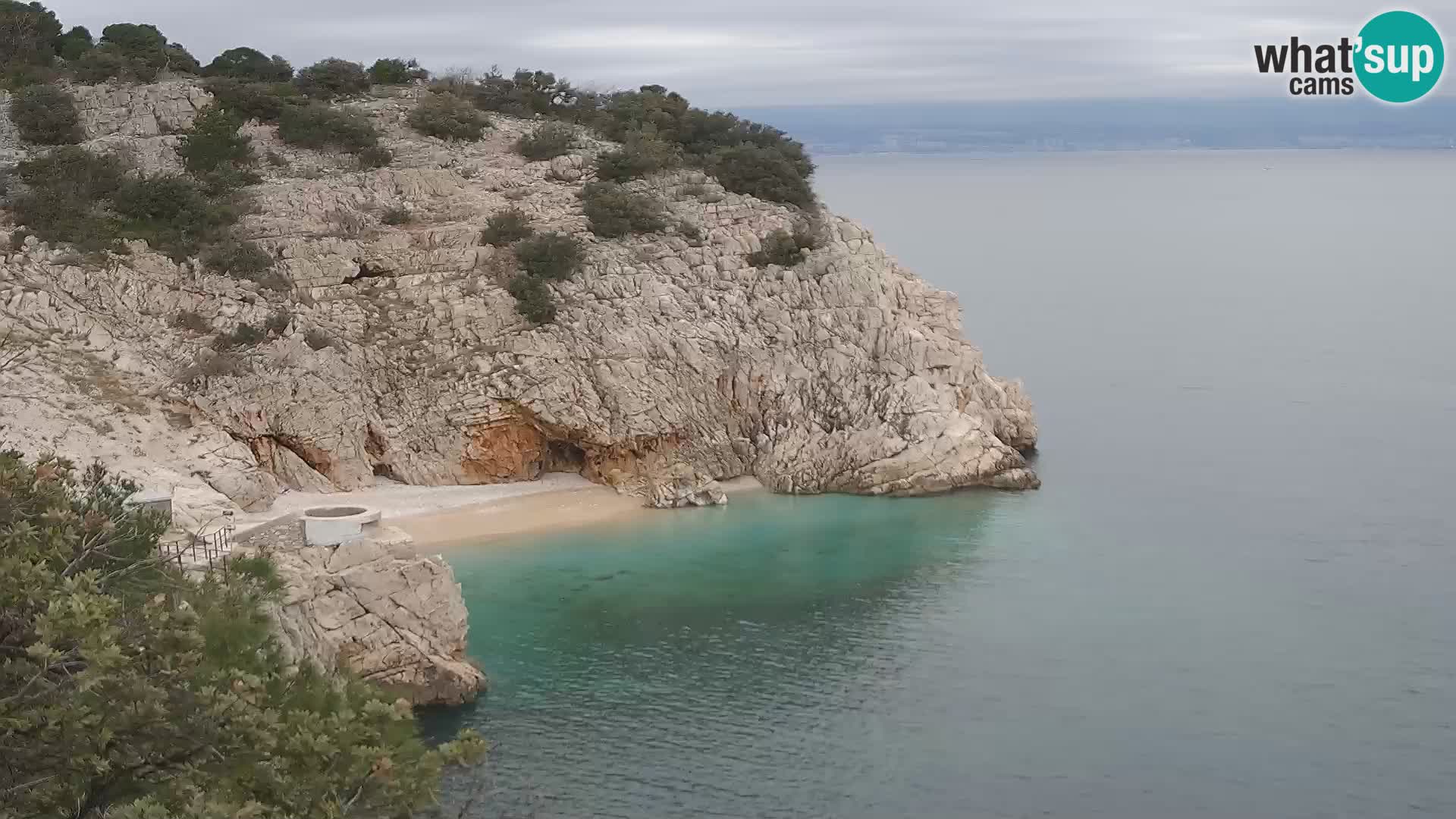 Web kamera plaže Brseč – Mošćenička Draga – Hrvatska