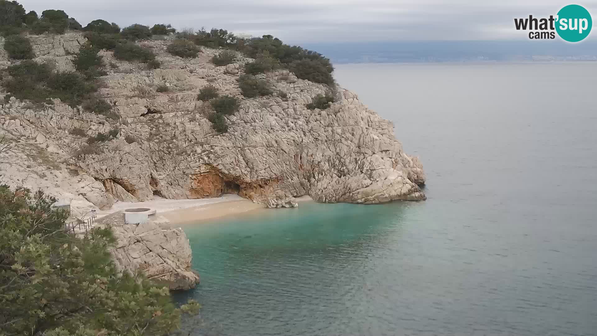 Webcam Brseč beach – Mošćenička Draga – Croatia