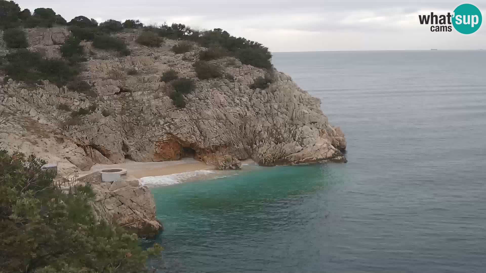 Webcam Brseč Strand – Mošćenička Draga – Kroatien