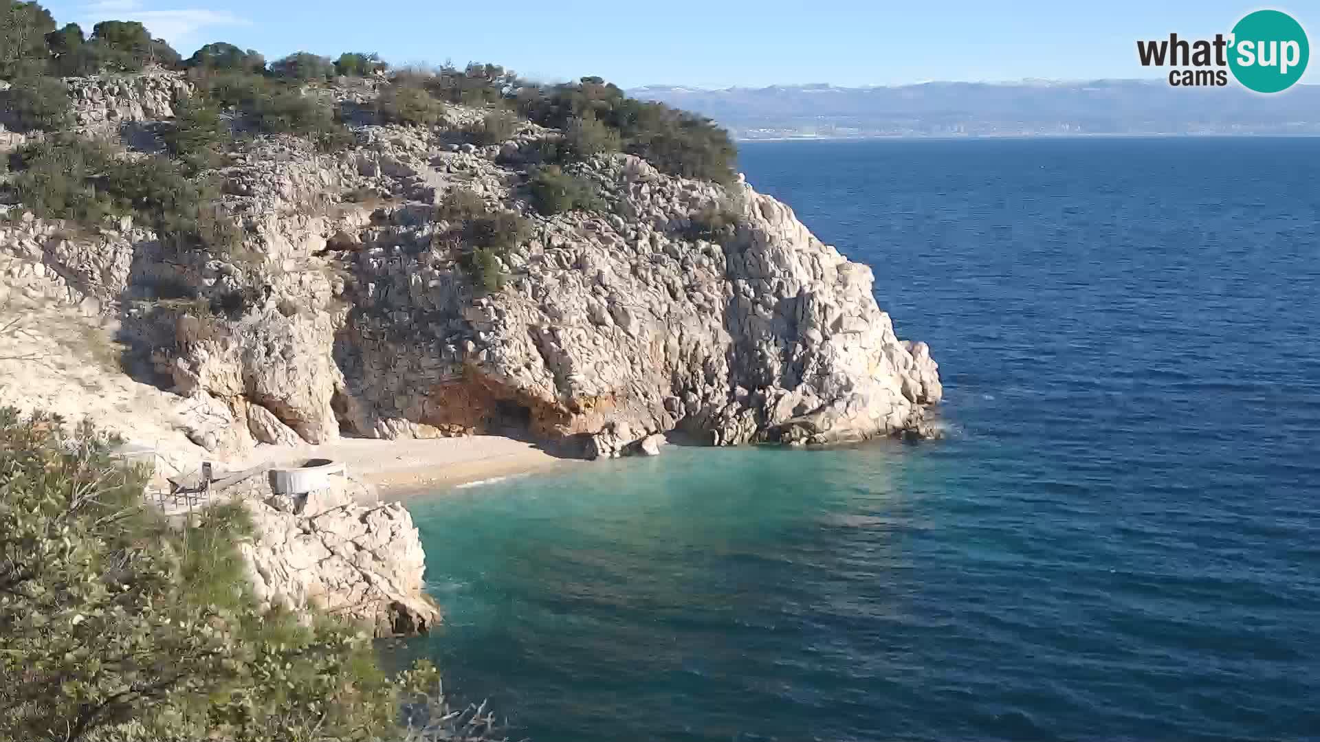 Webcam Bersezio spiaggia – Draga di Moschiena – Croazia