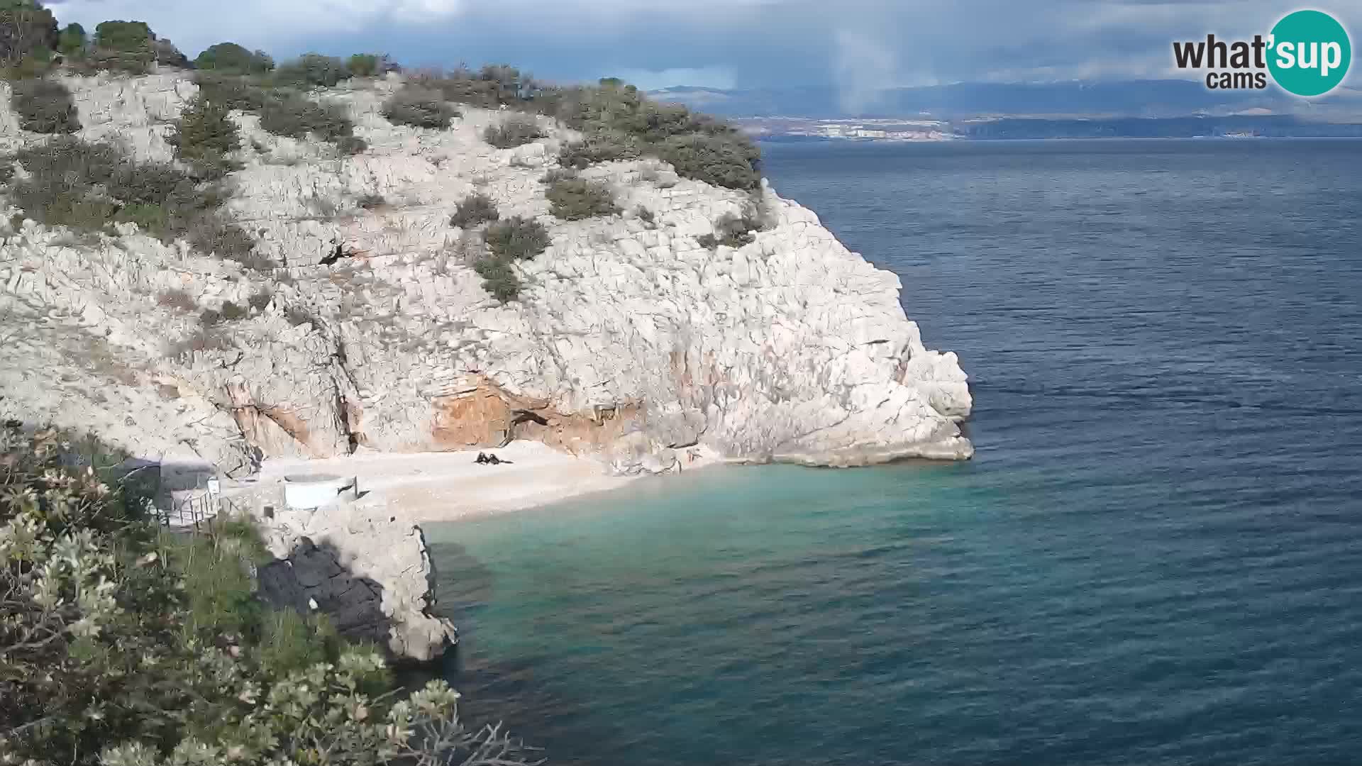 Cámara web de la playa de Brseč en Mošćenička Draga, Croacia