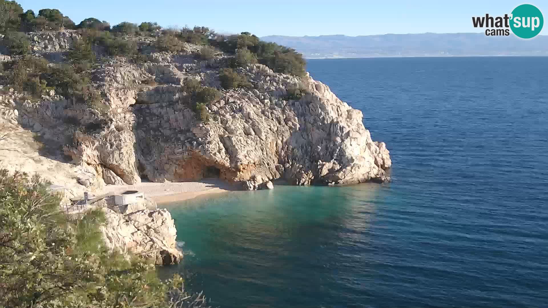 Webcam Brseč beach – Mošćenička Draga – Croatia