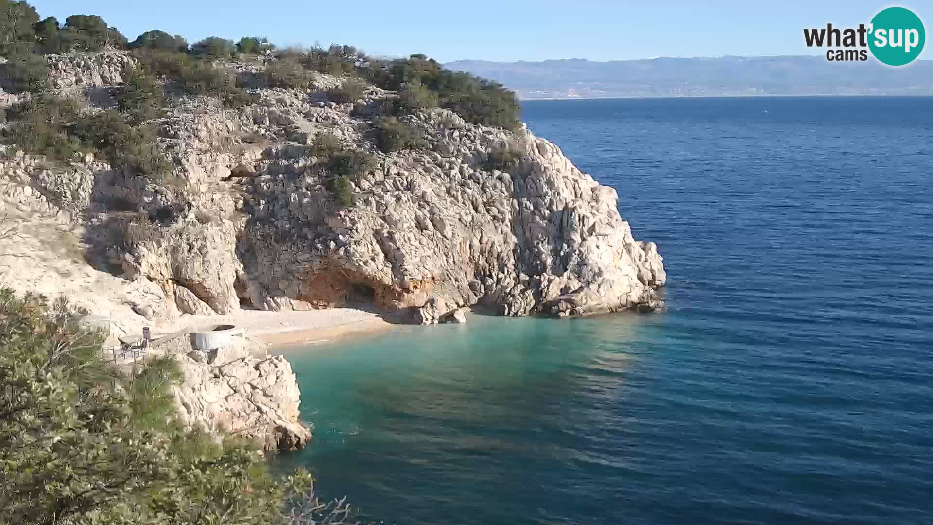 Webcam Bersezio spiaggia – Draga di Moschiena – Croazia
