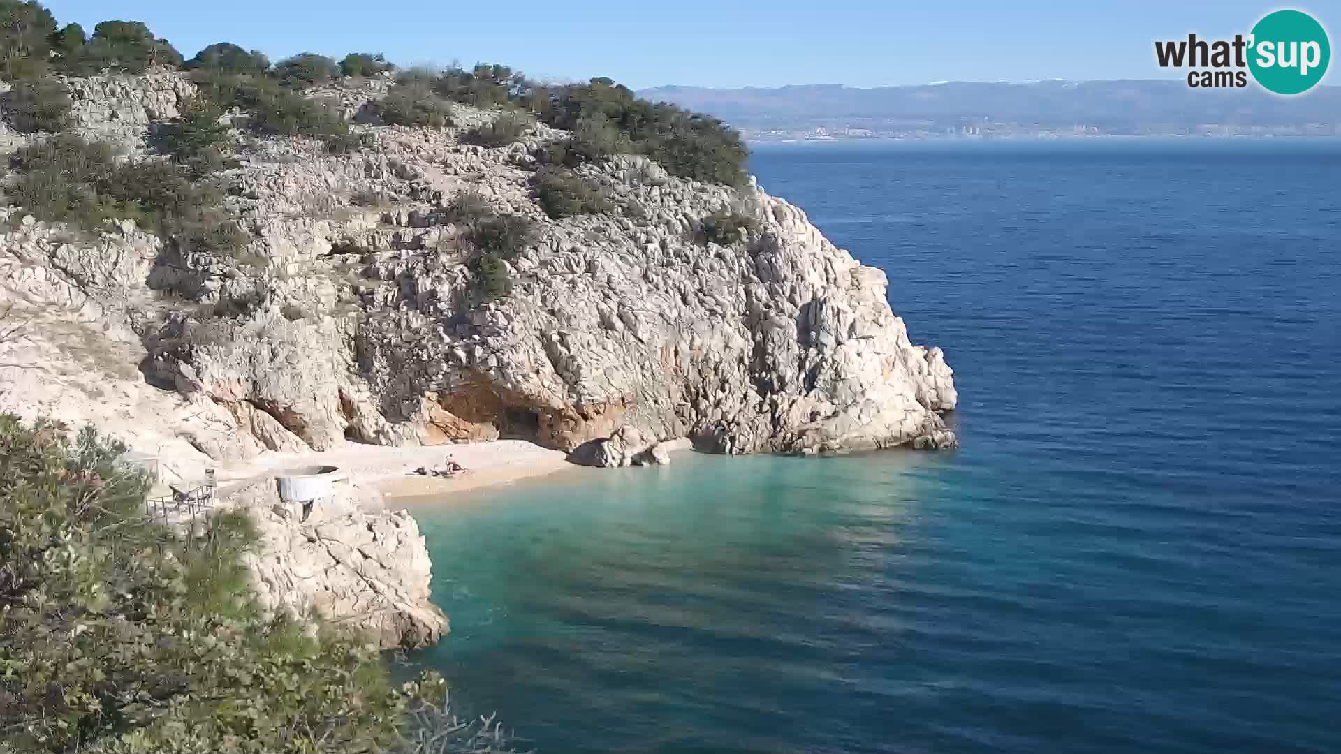 Webcam Bersezio spiaggia – Draga di Moschiena – Croazia