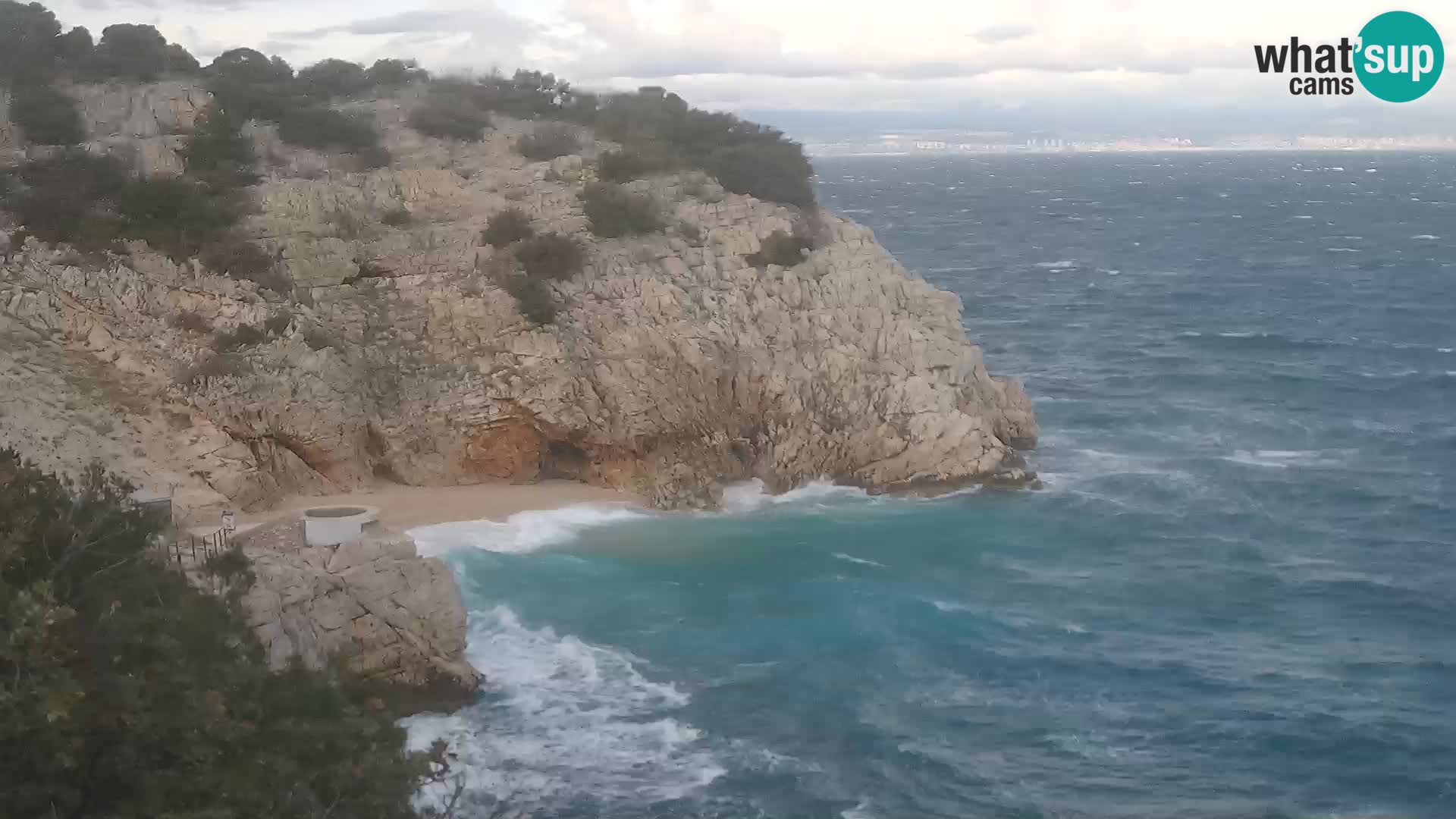 Web kamera plaže Brseč – Mošćenička Draga – Hrvatska