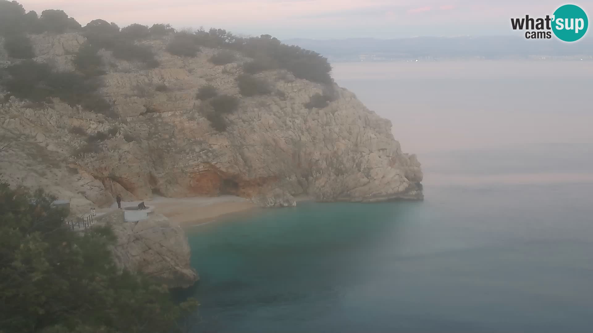 Cámara web de la playa de Brseč en Mošćenička Draga, Croacia