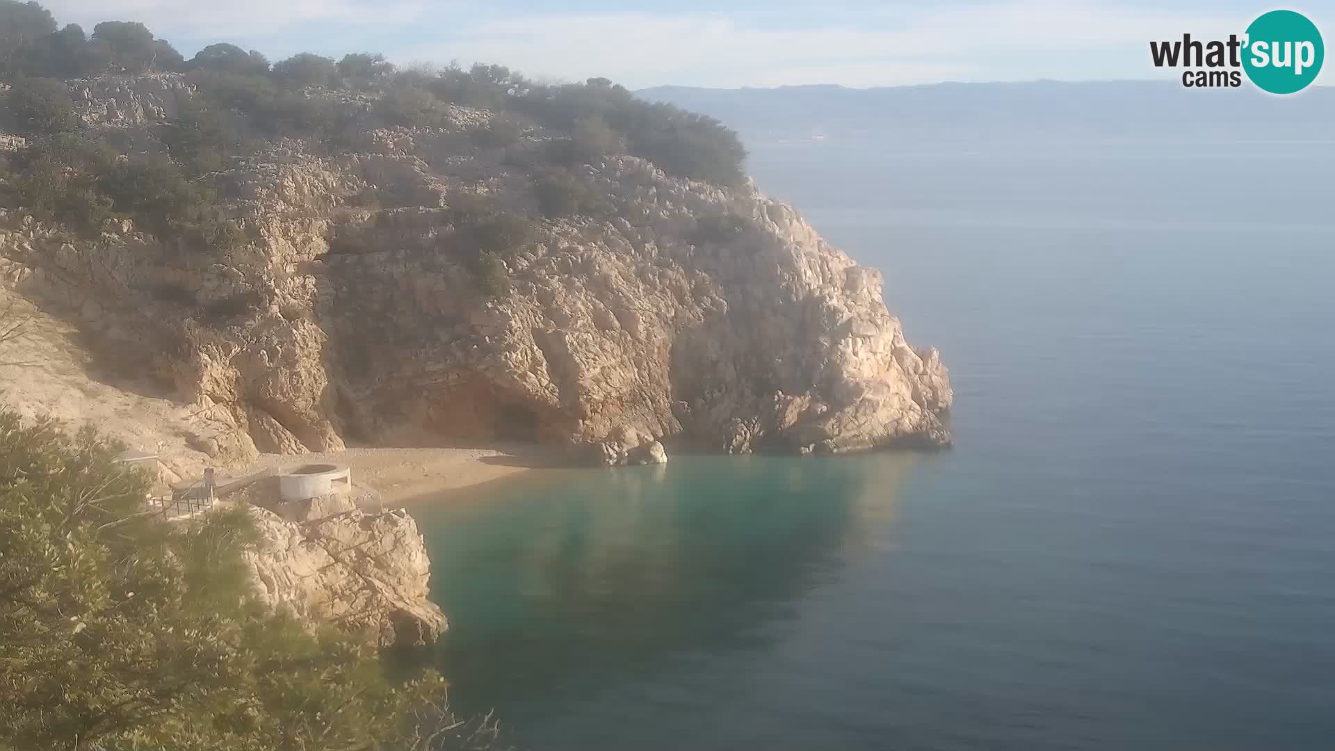 Web kamera plaže Brseč – Mošćenička Draga – Hrvatska