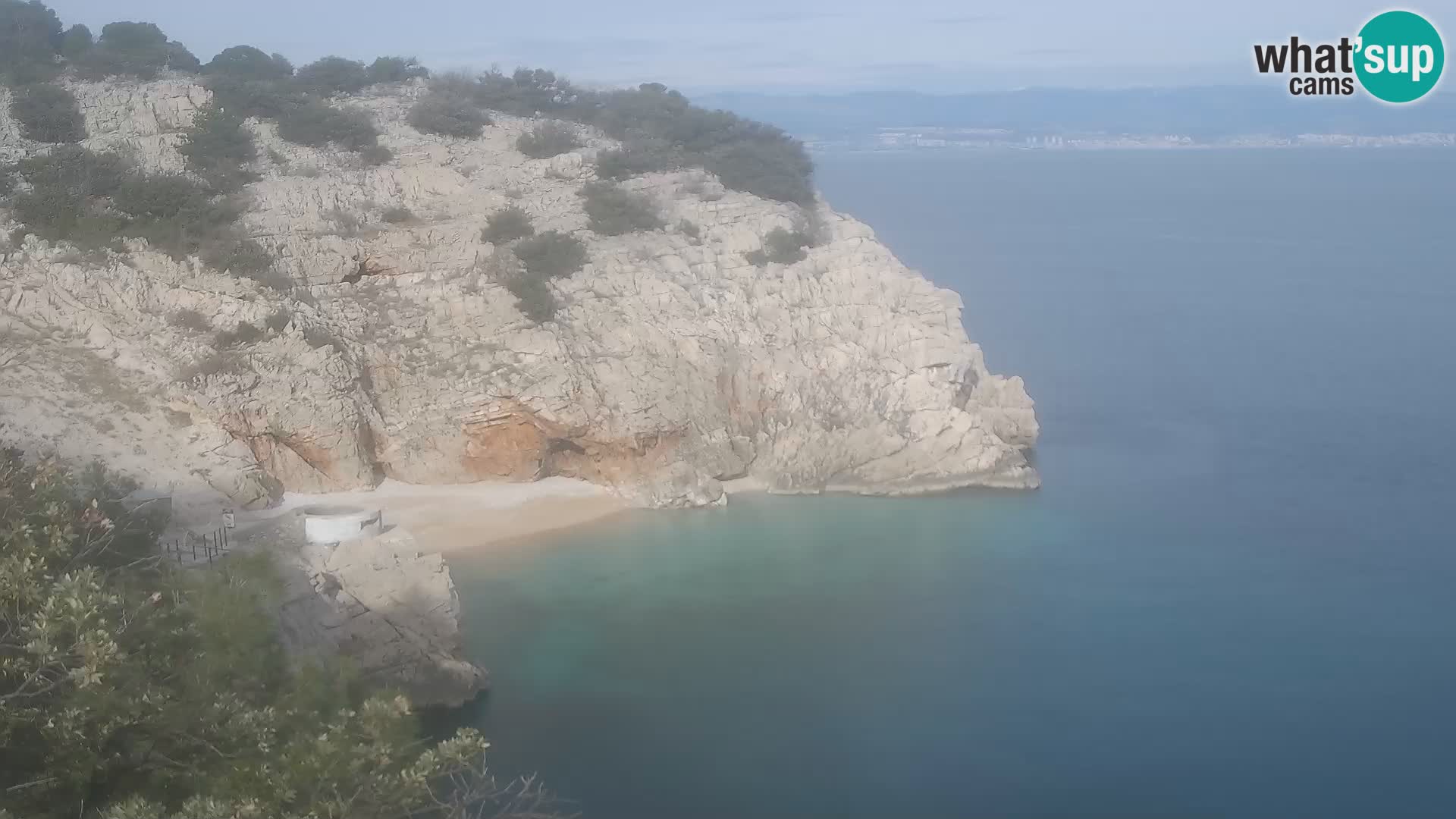 Webcam Bersezio spiaggia – Draga di Moschiena – Croazia