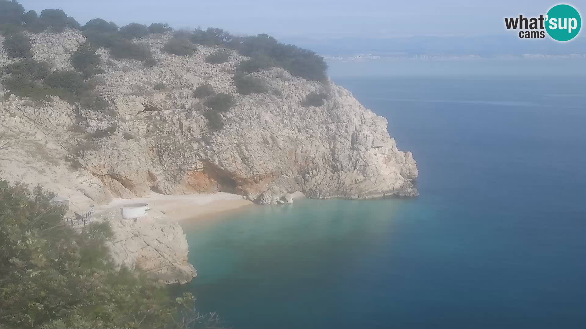 Cámara web de la playa de Brseč en Mošćenička Draga, Croacia