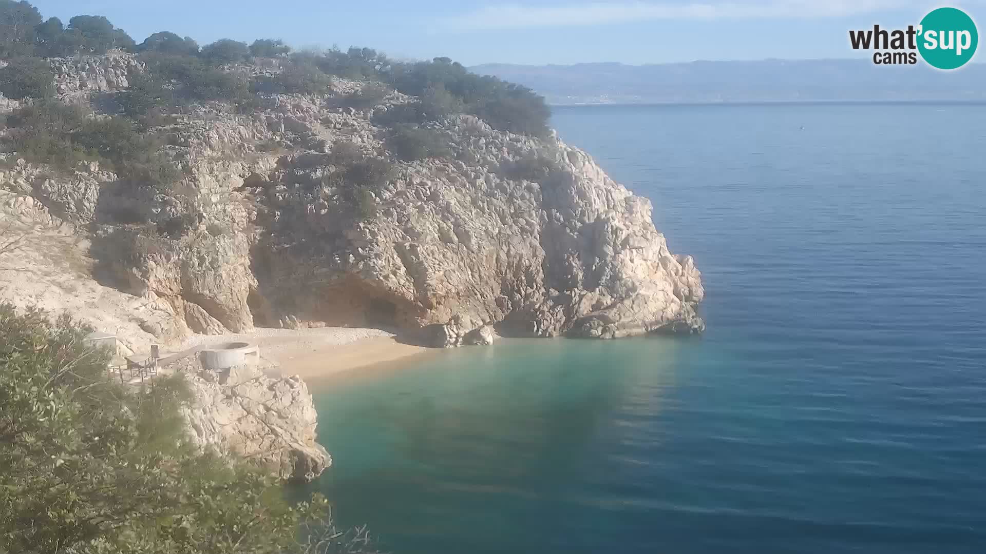 Webcam Brseč Strand – Mošćenička Draga – Kroatien