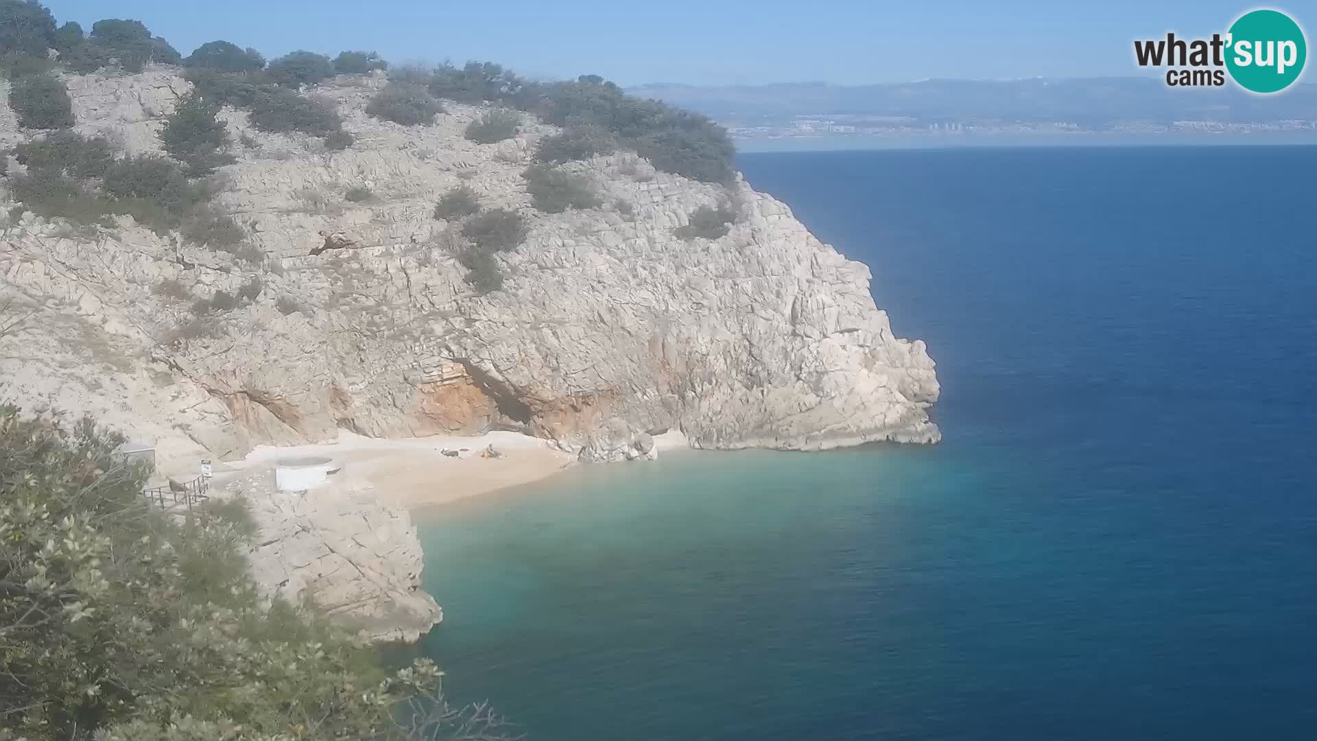Webcam Brseč Strand – Mošćenička Draga – Kroatien