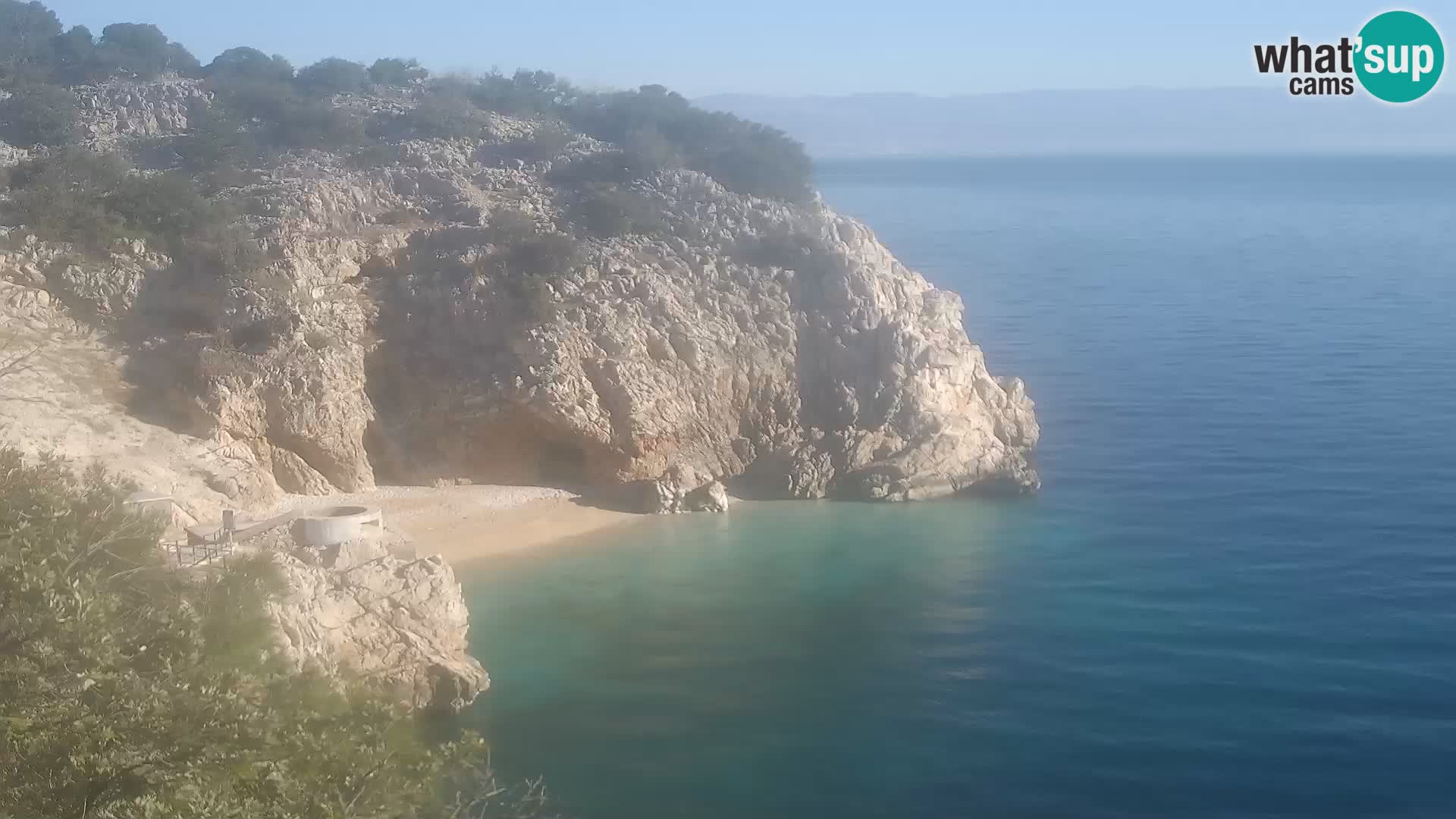 Webcam Brseč beach – Mošćenička Draga – Croatia