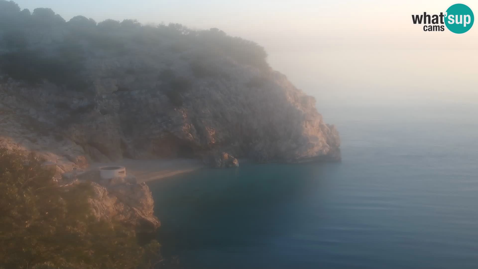 Spletna kamera Brseč plaža – Mošćenička Draga – Hrvaška