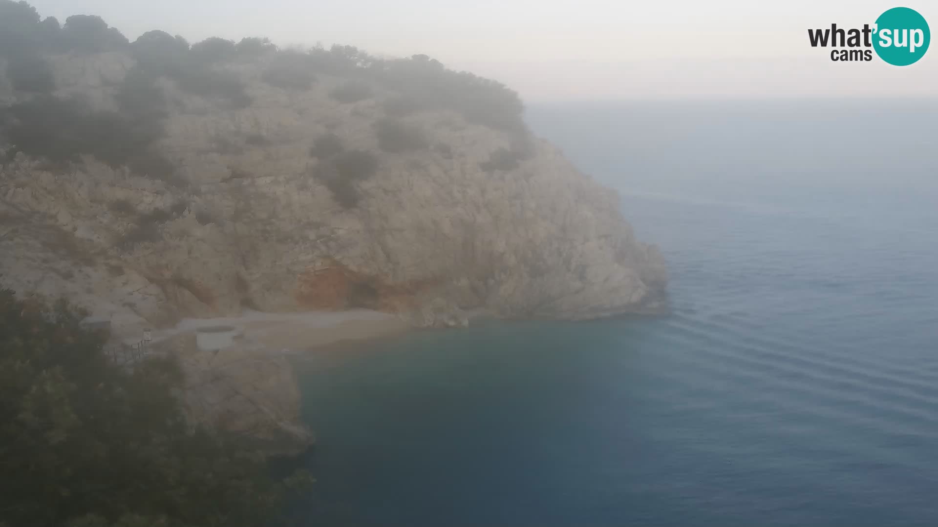 Spletna kamera Brseč plaža – Mošćenička Draga – Hrvaška