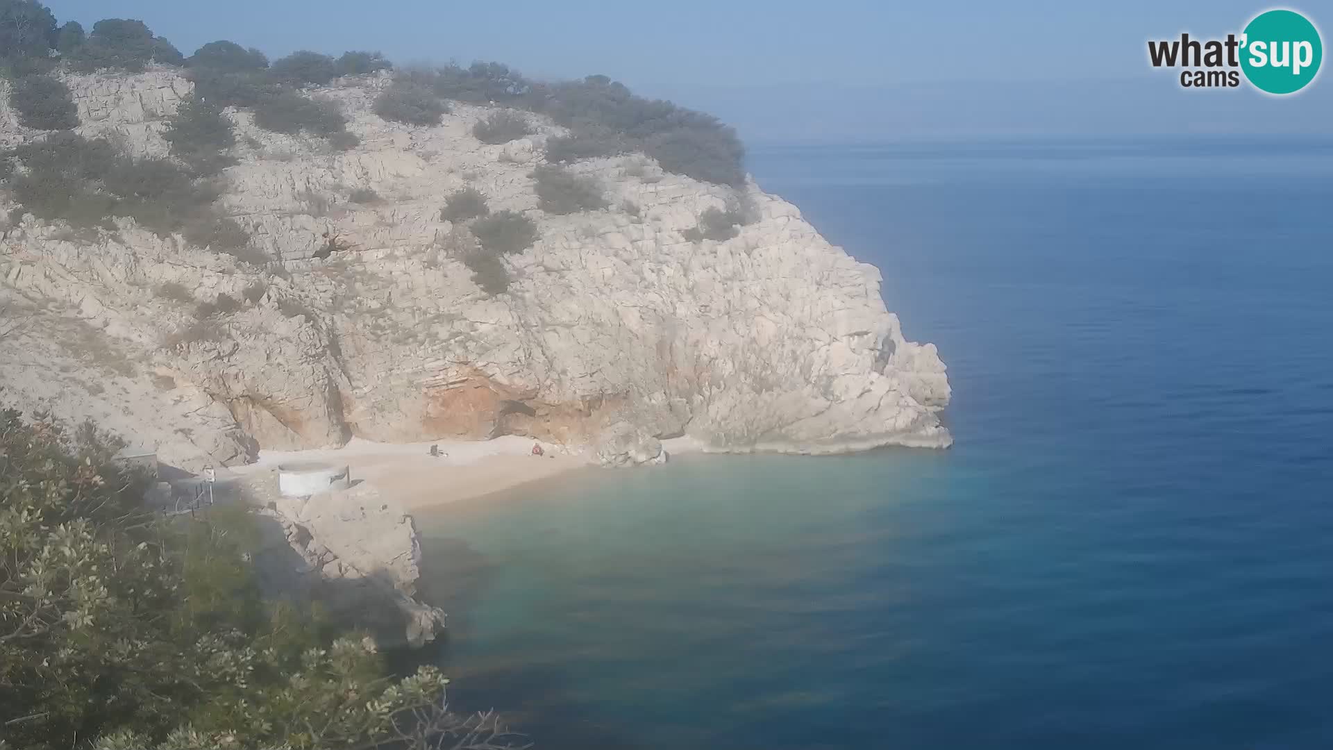 Cámara web de la playa de Brseč en Mošćenička Draga, Croacia