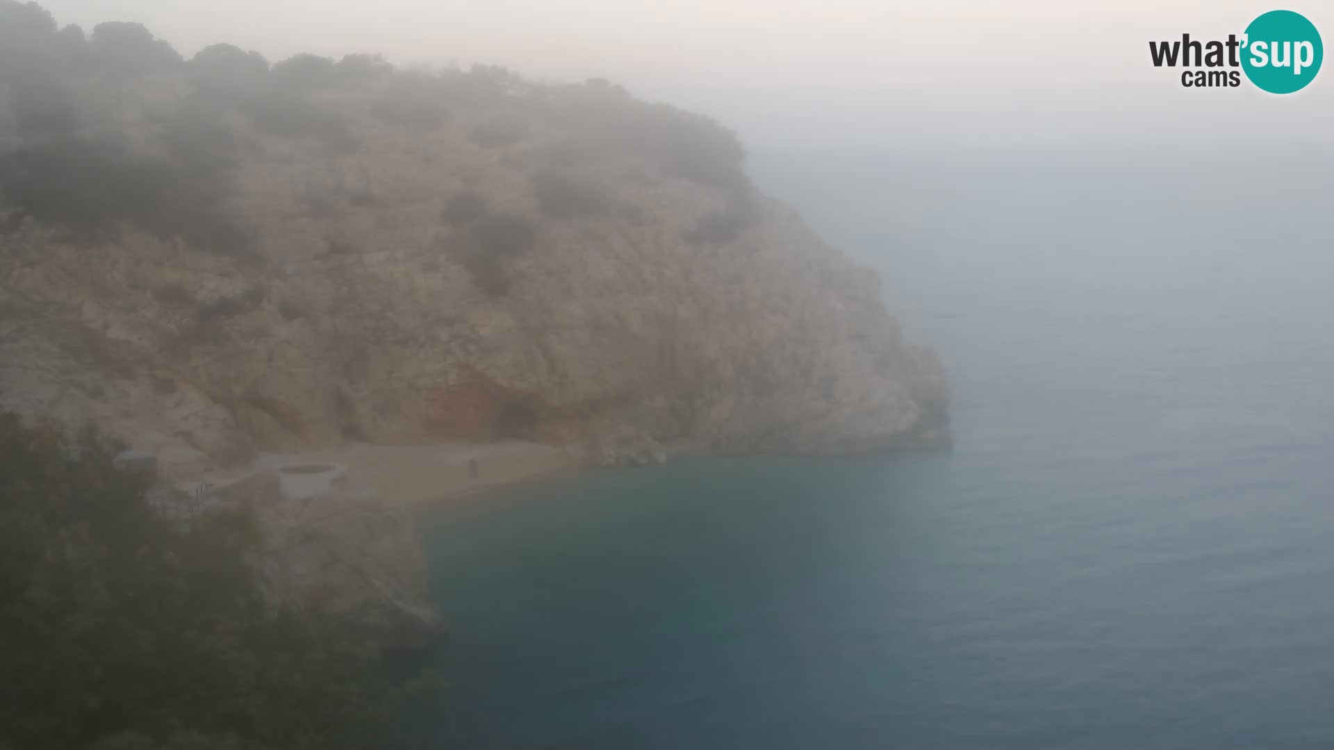 Spletna kamera Brseč plaža – Mošćenička Draga – Hrvaška