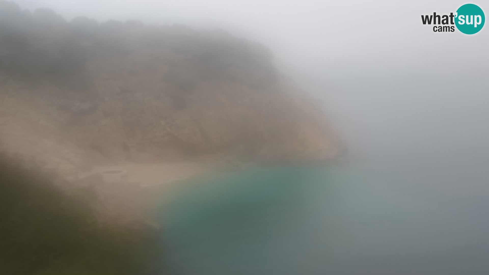 Webcam plage Brseč à Mošćenička Draga, Croatie
