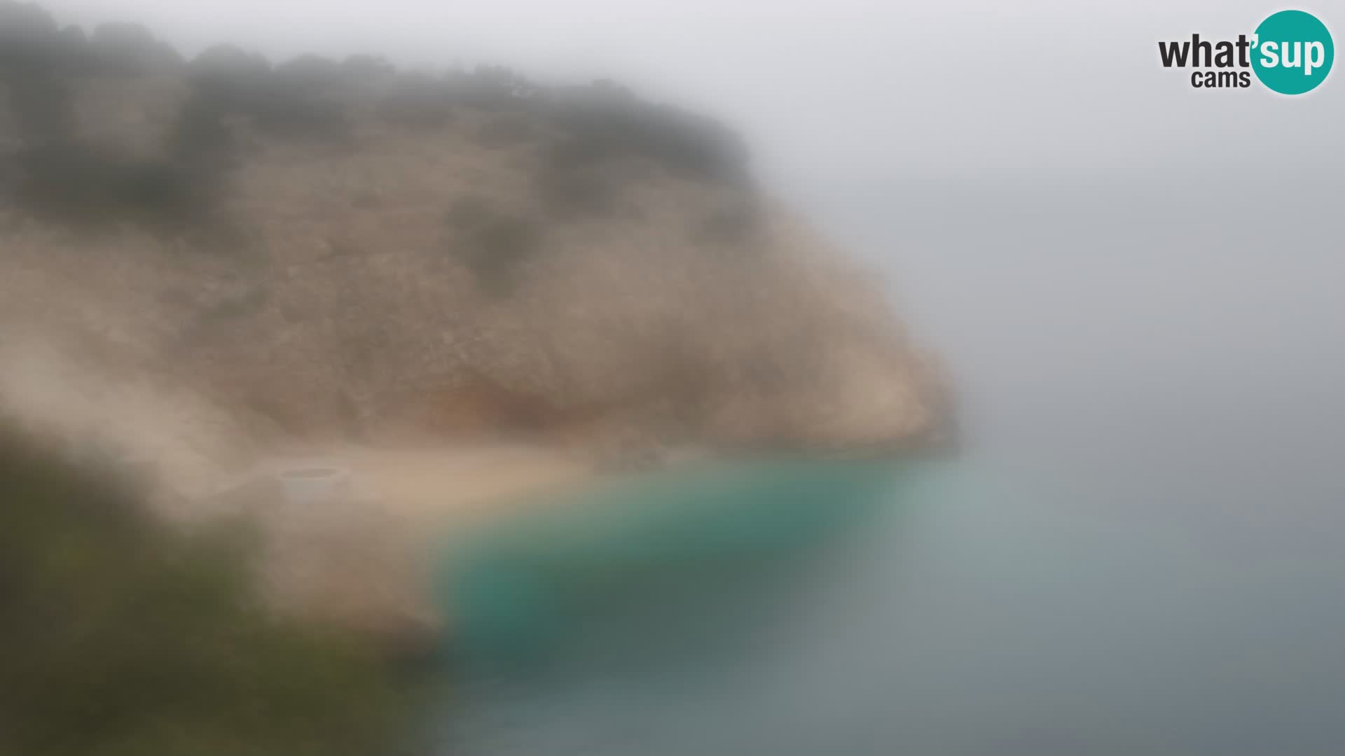 Webcam plage Brseč à Mošćenička Draga, Croatie