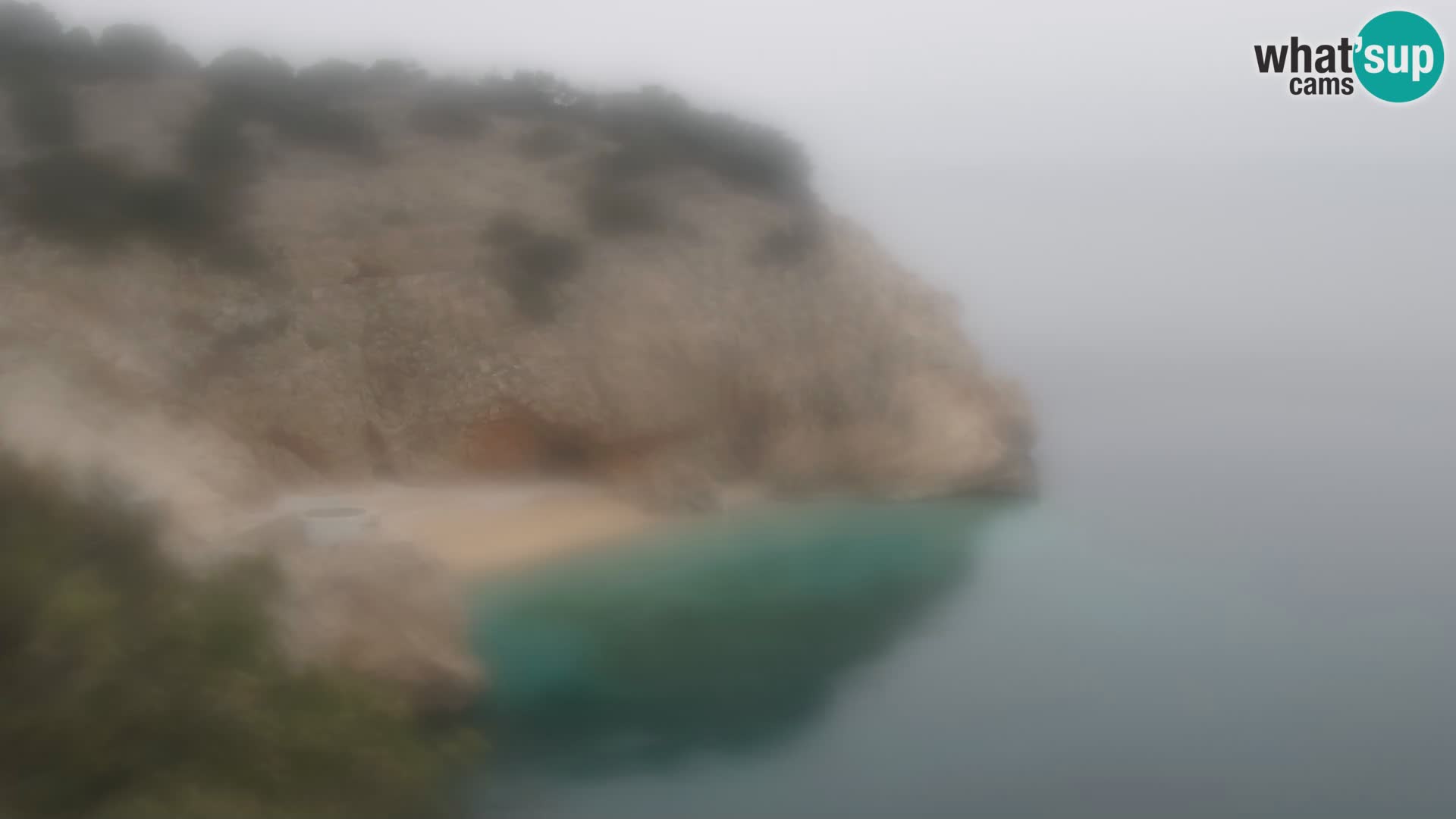 Cámara web de la playa de Brseč en Mošćenička Draga, Croacia