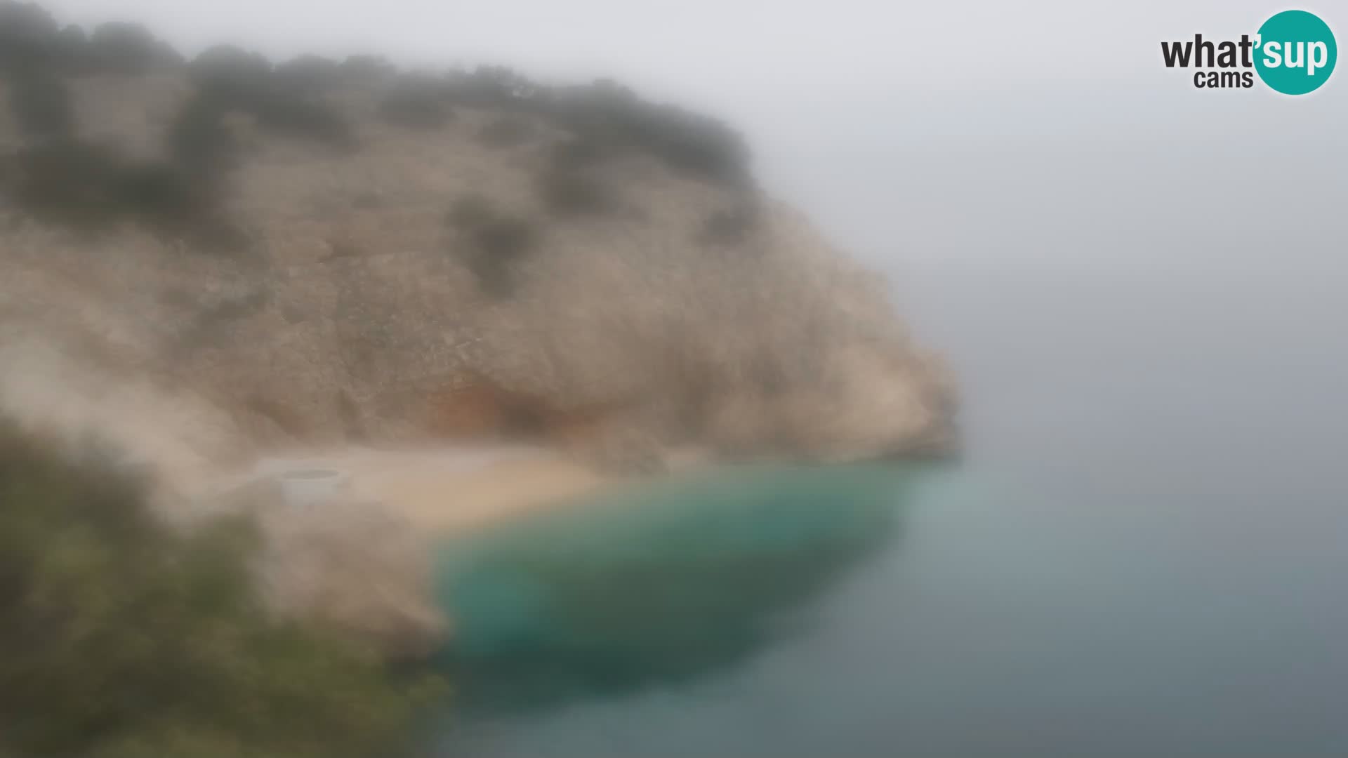 Cámara web de la playa de Brseč en Mošćenička Draga, Croacia